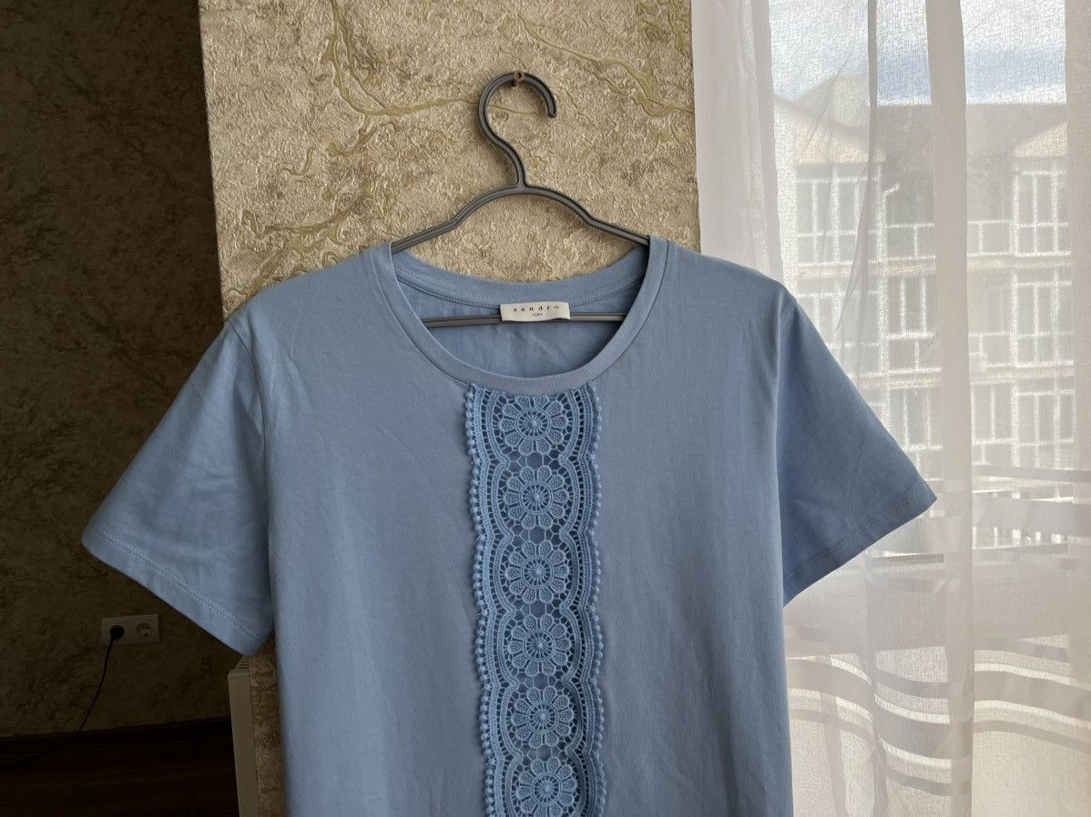 Sandro Sandro Paris Flowers Tshirt Size S / US 4 / IT 40 - 2 Thumbnail