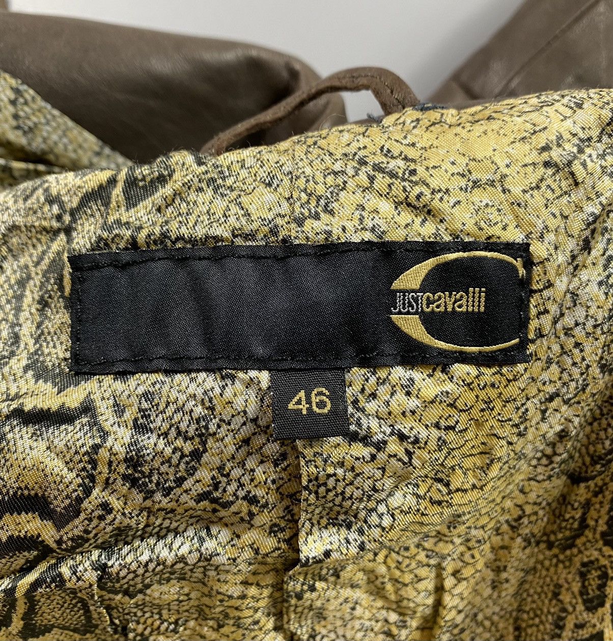Just Cavalli × Roberto Cavalli Archive! Deconstructed Leather Blazer Jacket Size US S / EU 44-46 / 1 - 6 Thumbnail