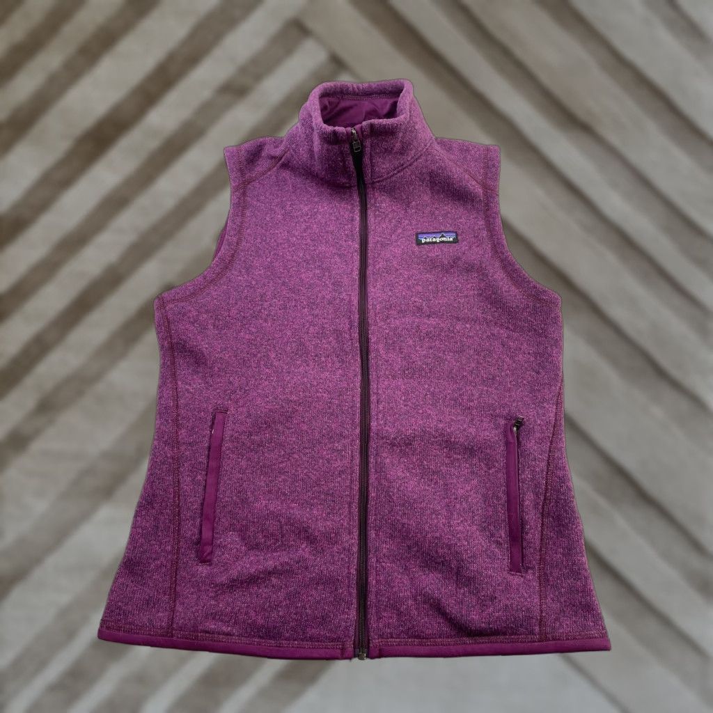 Patagonia Patagonia Vest Women's Better Sweater Heathered Purple Full Zip Casual Fall Winter Size S / US 4 / IT 40 - 1 Thumbnail