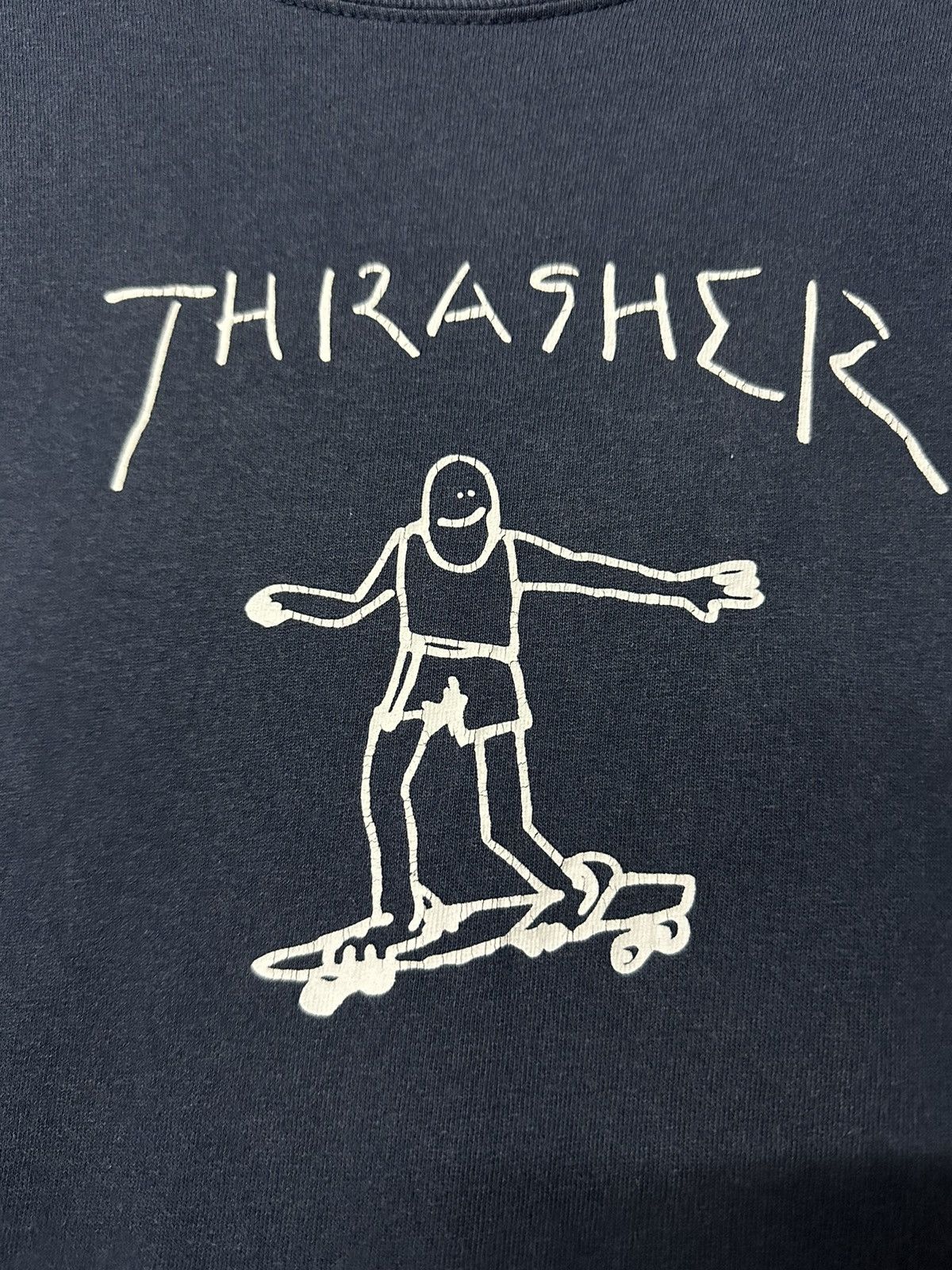 Vintage Vintage Thrasher Skateboard Sun Faded Tee Size US XL / EU 56 / 4 - 3 Thumbnail
