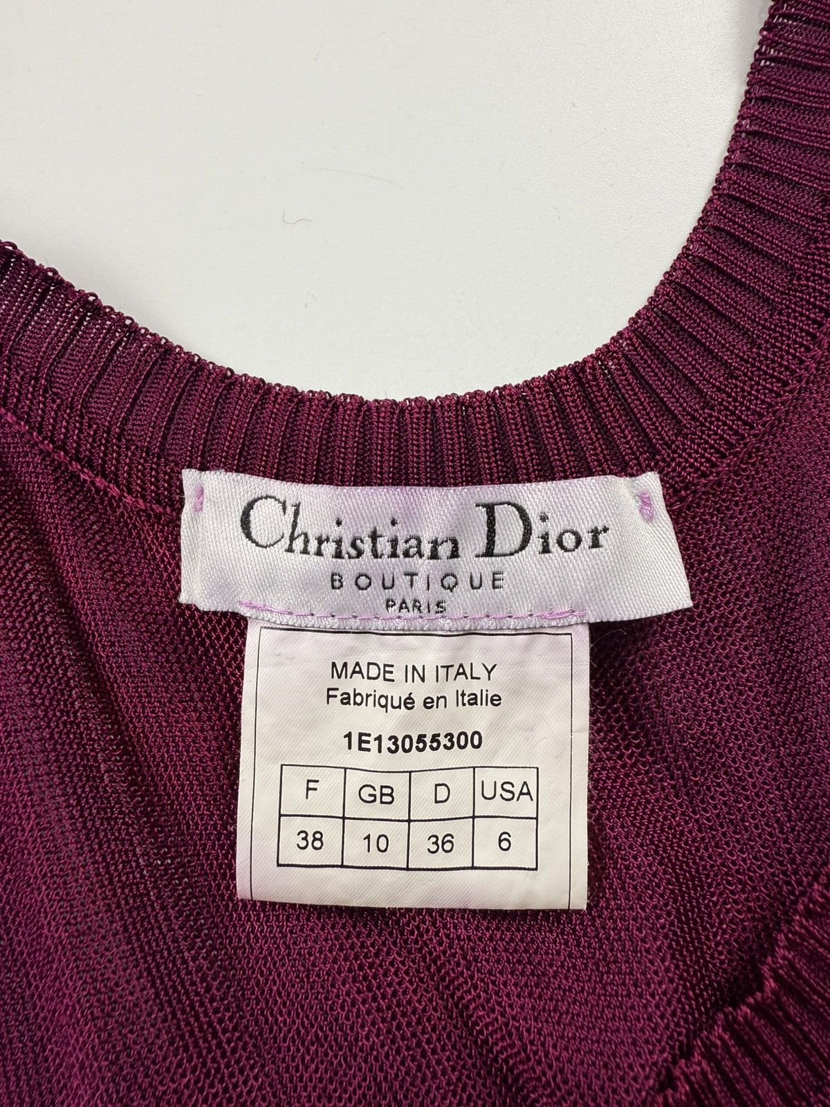 Christian Dior Monsieur Christian Dior x John Galliano Tank Top Size S / US 4 / IT 40 - 7 Thumbnail