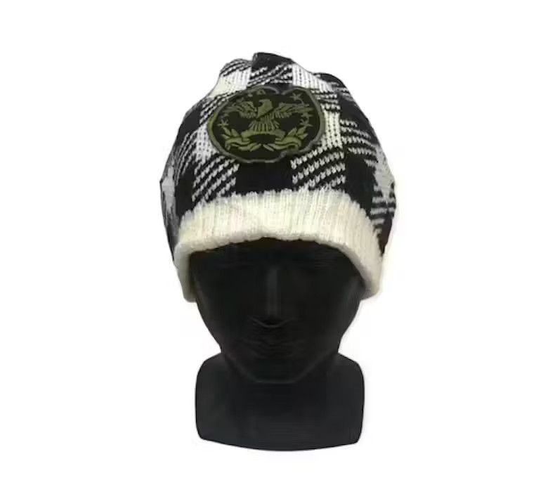 image of Sagres Plaid Tartan Beanie Hat, Men's