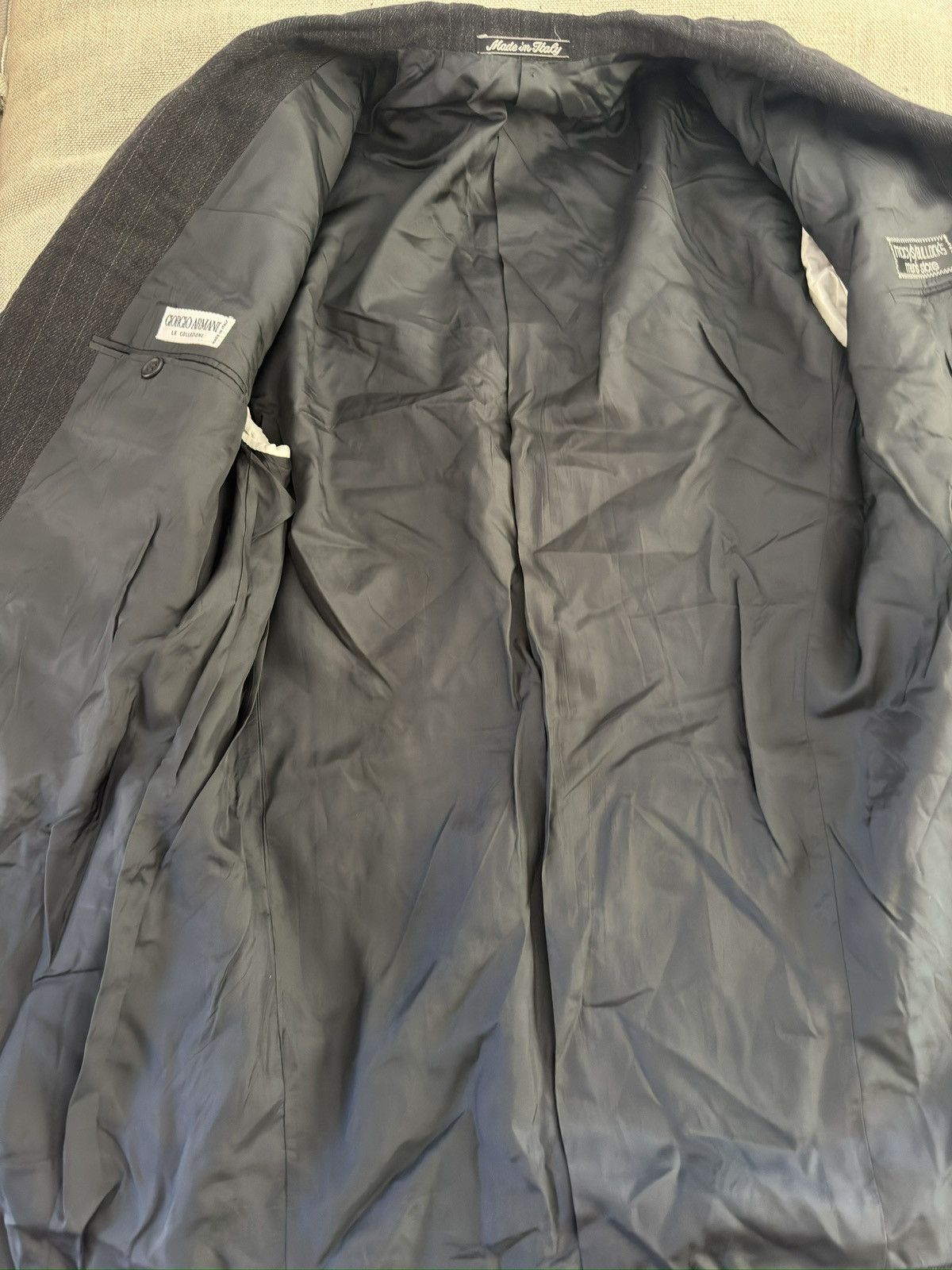 Giorgio Armani Giorgio Armani Made in Italy DB Peak Lapel Jacket Size 42L Size 42R - 14 Thumbnail