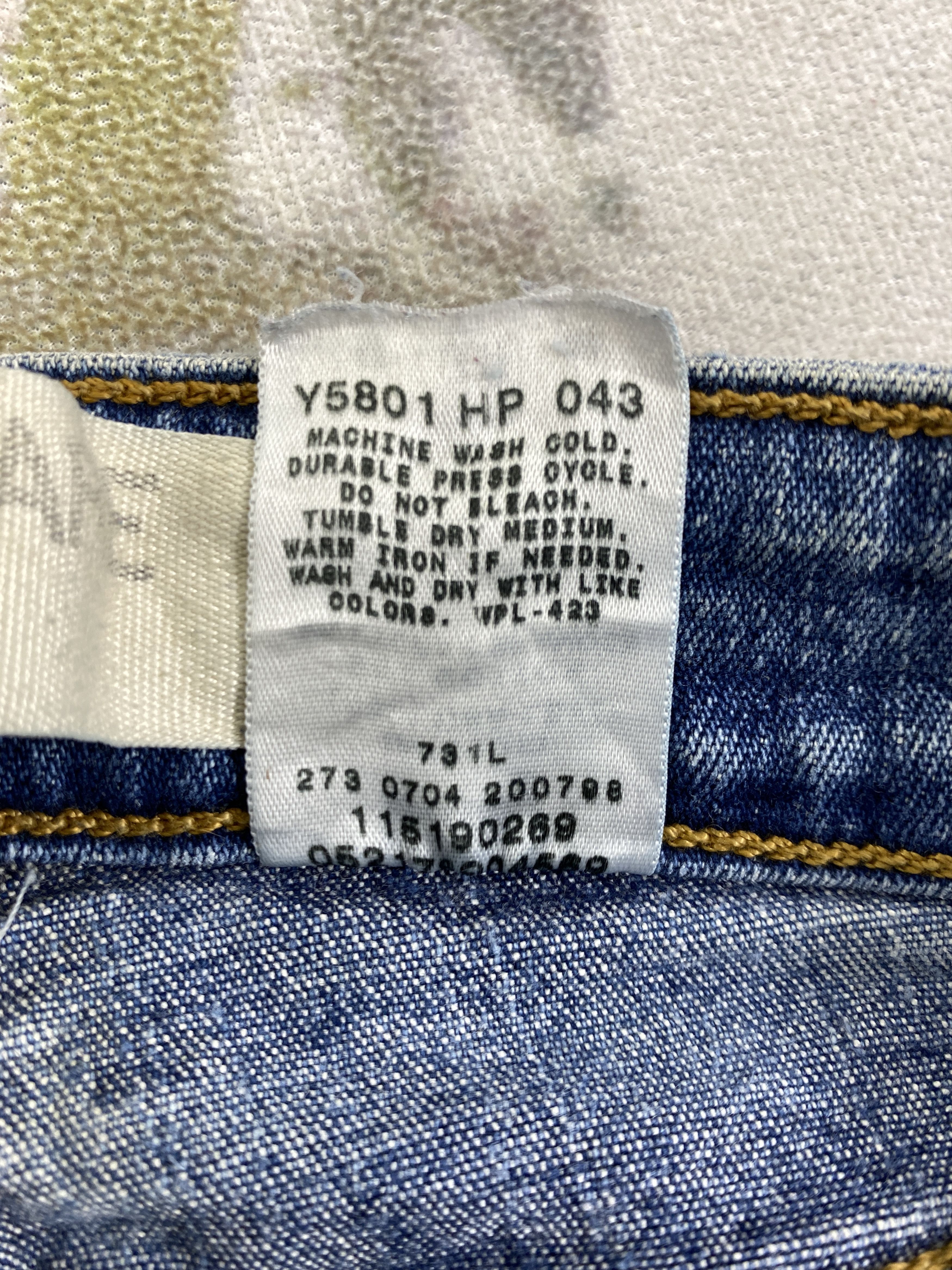 Japanese Brand Vintage Levi's 519 Low Flared Denim 30 x 31.5 -JN691 Size US 30 / EU 46 - 10 Thumbnail