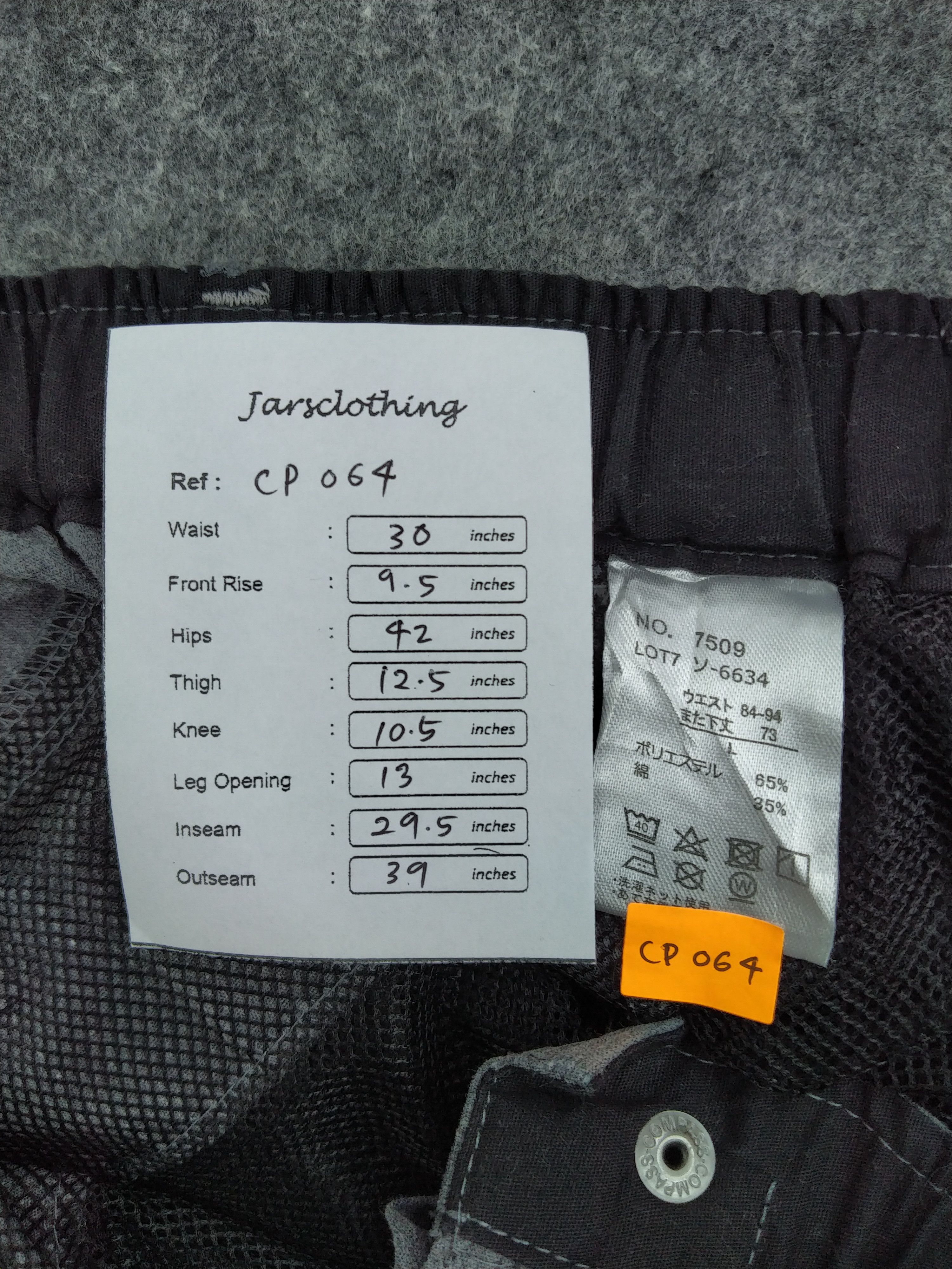 Japanese Brand Elastic/Drawstring Waist Japanese Brand Cargo 30x29.5 -CP064 Size US 30 / EU 46 - 5 Thumbnail