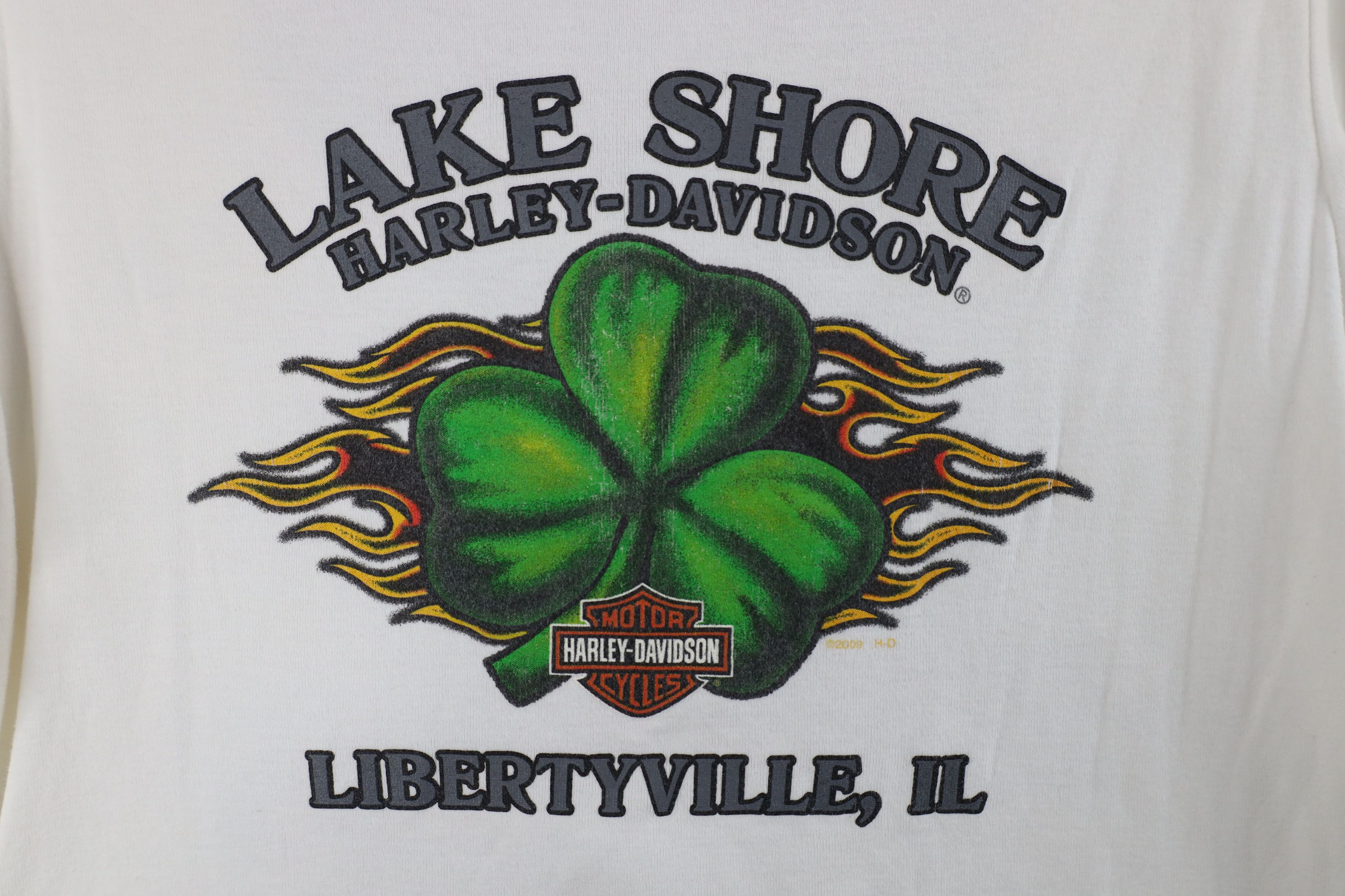 Harley Davidson × Vintage Vintage Y2K Harley Davidson Knit Lucky Shamrock T-Shirt Size US L / EU 52-54 / 3 - 12 Thumbnail