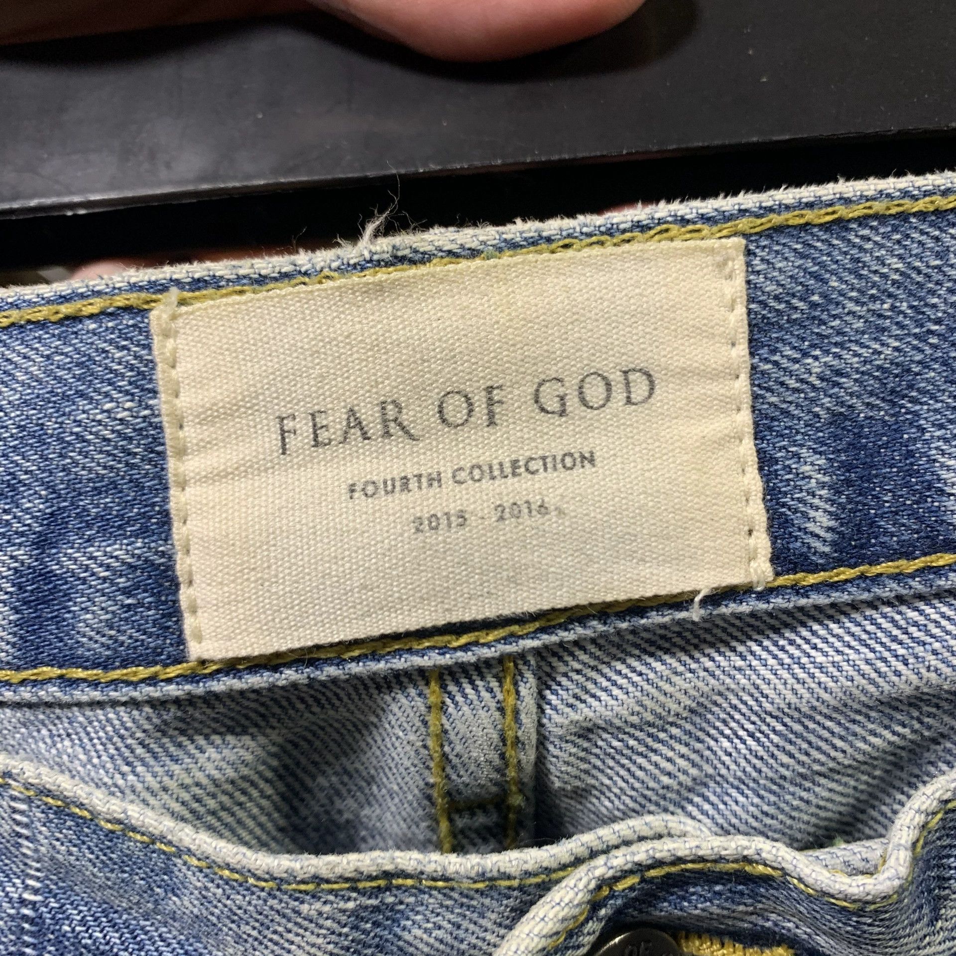 Fear of God Fear of God main line, Season 4, distressed blue jeans Size US 34 / EU 50 - 4 Thumbnail