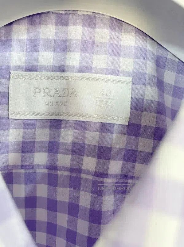 Prada Prada Purple Cotton Long Sleeve Shirt Large. Size US L / EU 52-54 / 3 - 4 Thumbnail