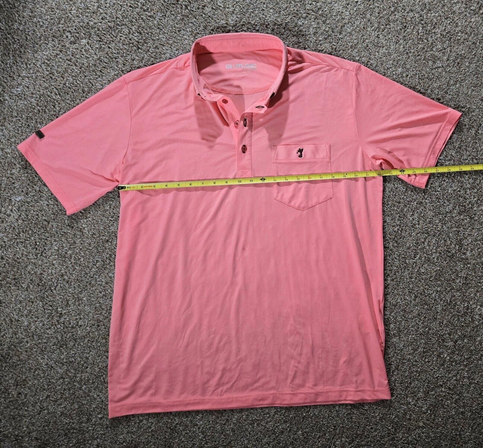Designer Coral G Mac By Kartel Polo Golf Shirt L Size US L / EU 52-54 / 3 - 5 Thumbnail
