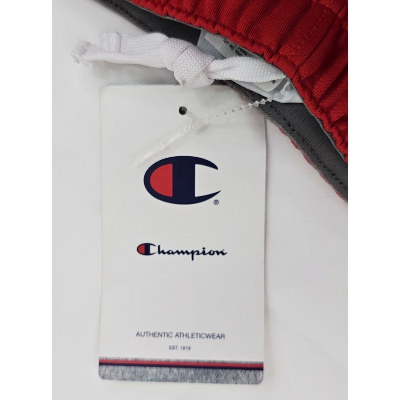 Champion VINTAGE Champion Track Pants Men S Inseam 32 Red NWT Elastic Waist Stripe Down the Side Regular Fit Sportswear Size US 29 - 7 Thumbnail
