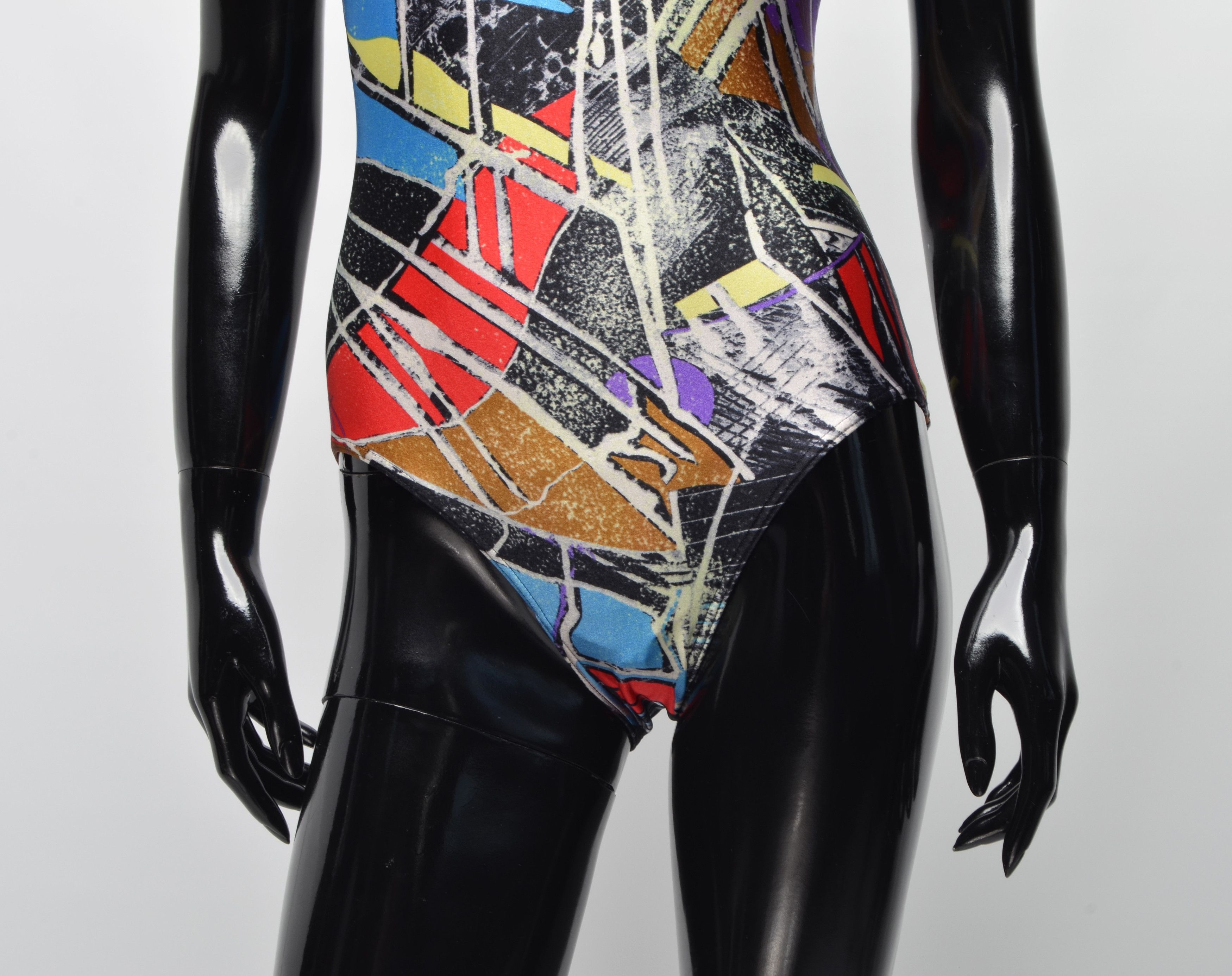 Adidas × Vintage Vintage 80's Adidas Art Printed Swimsuit Size ONE SIZE - 3 Thumbnail