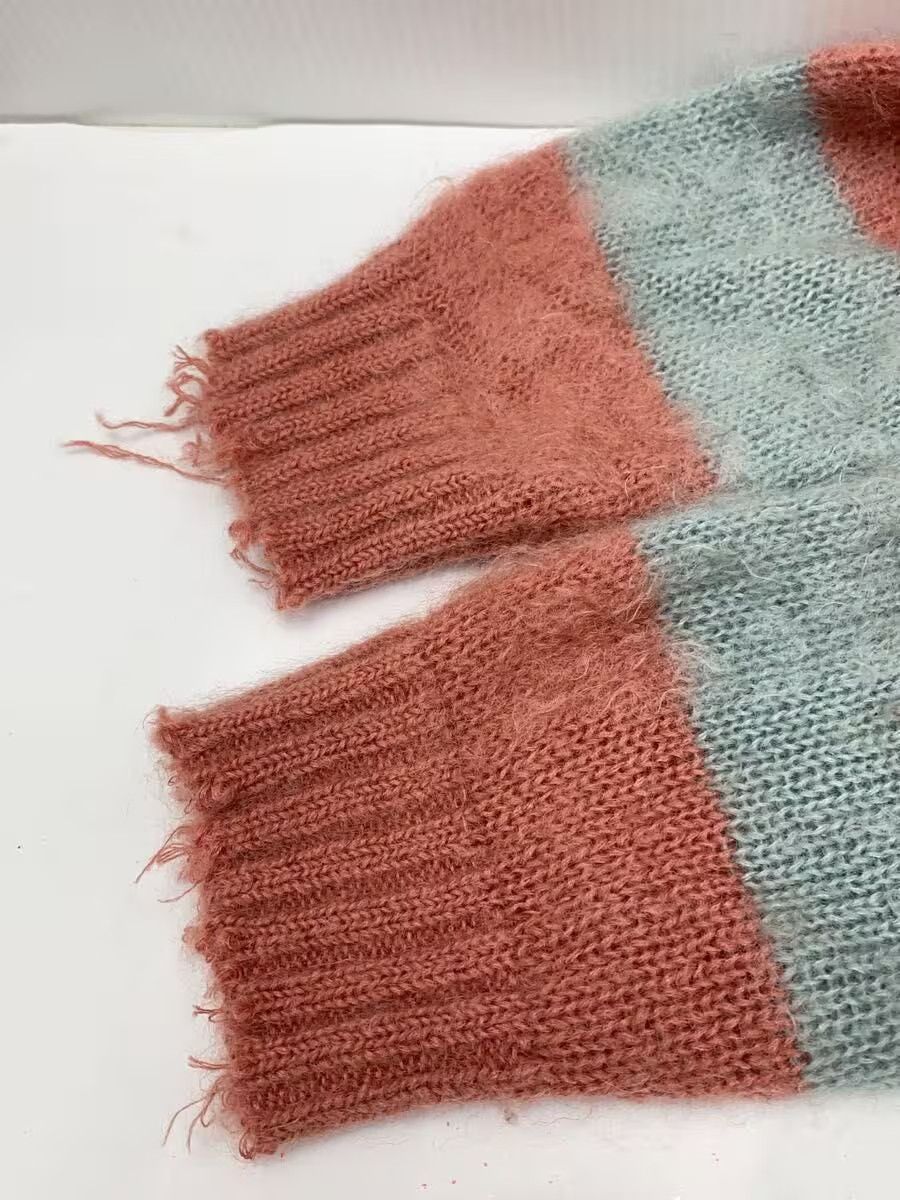 Undercover Striped Mohair Knit Sweater Size US L / EU 52-54 / 3 - 3 Thumbnail