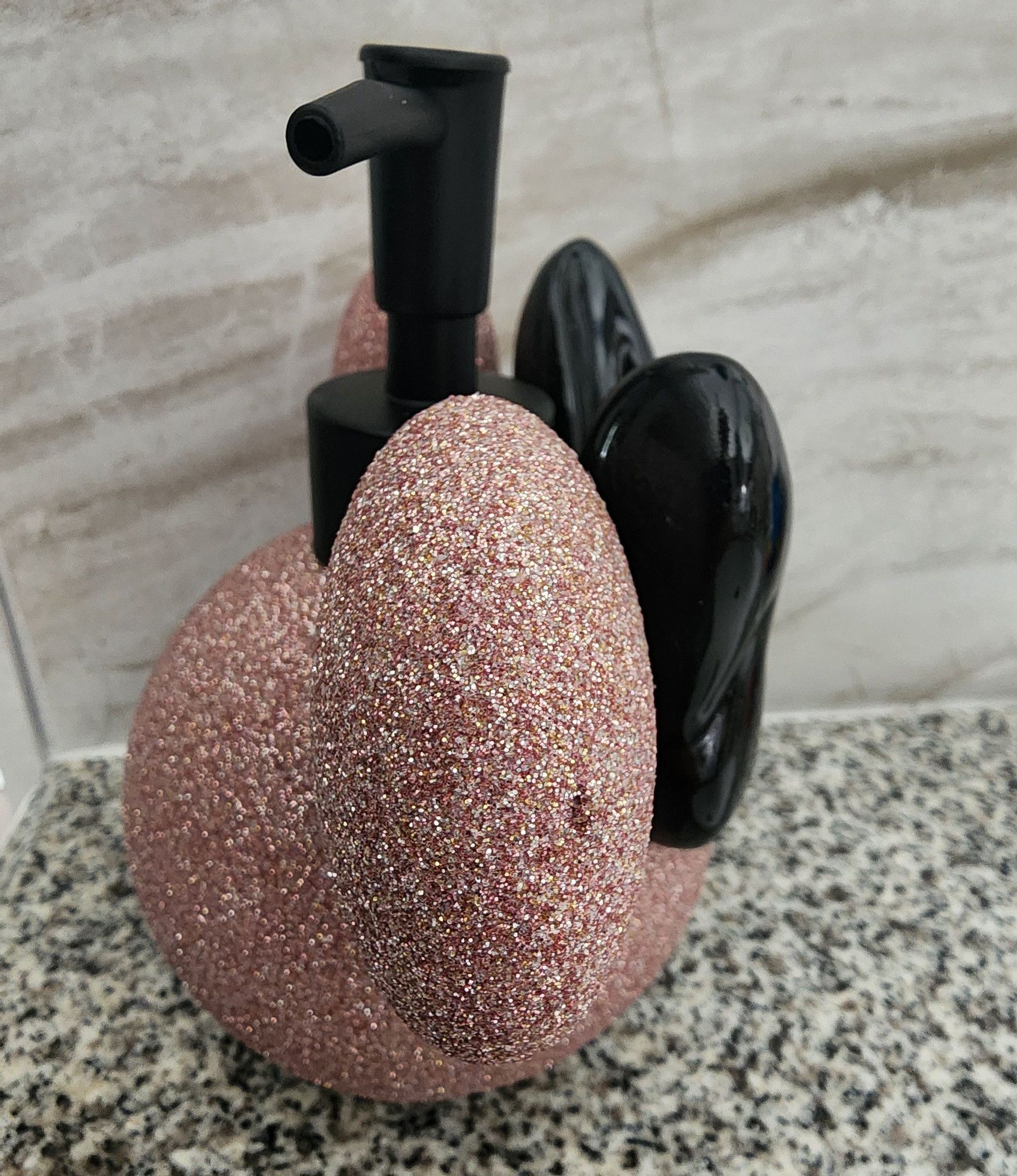 Disney NWT Disney Minnie Mouse Pink Glitter Pump Dispenser 6 Inch Size ONE SIZE - 4 Thumbnail