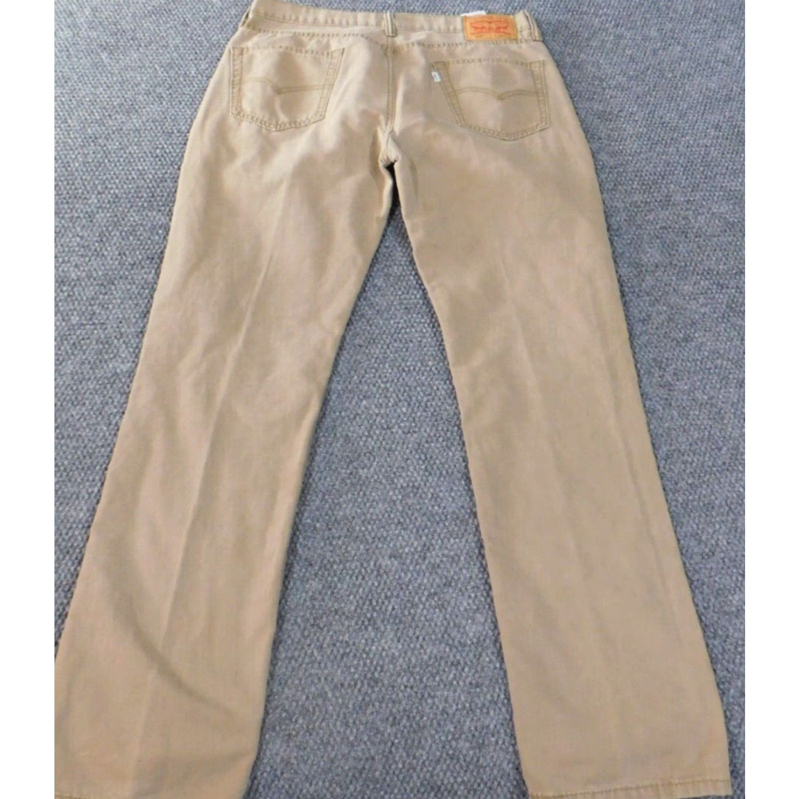 Levi's Levi's 514 Jeans Straight 34x34 Men Beige Cotton Denim Light Wash Regular 32 Inseam Midsize 514 Model Cowboy Style Vintage? No, Levi's 500 Series Size US 34 / EU 50 - 6 Thumbnail