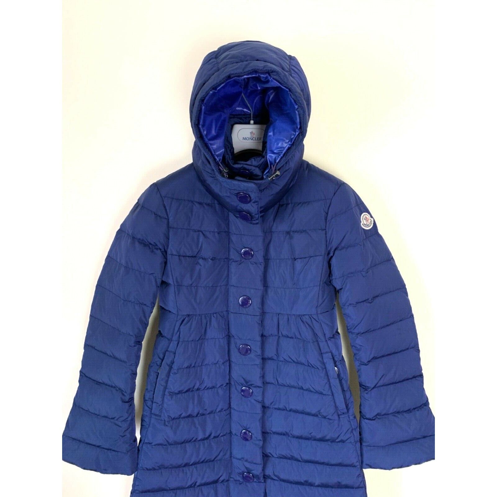 Moncler Women's MONCLER JURA Down Jacket Coat Parka SZ 0 XS Blue Size XS / US 0-2 / IT 36-38 - 2 Thumbnail