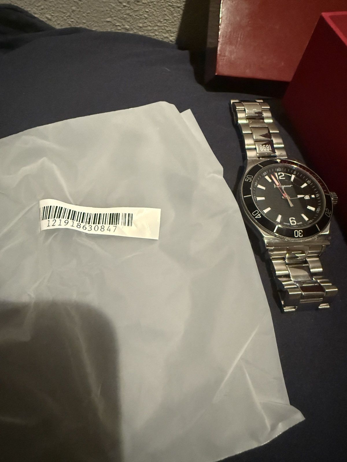 Salvatore Ferragamo Salvatore Ferragamo Stainless Steel Black/Red Watch Size ONE SIZE - 10 Thumbnail