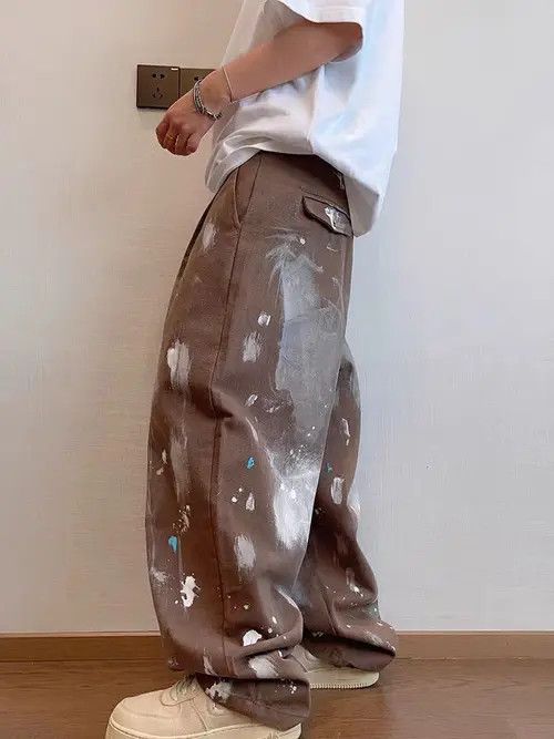 Japanese Brand Vintage Street Graffiti Hand Brushed Workwear Casual Pants Size US 34 / EU 50 - 8 Thumbnail