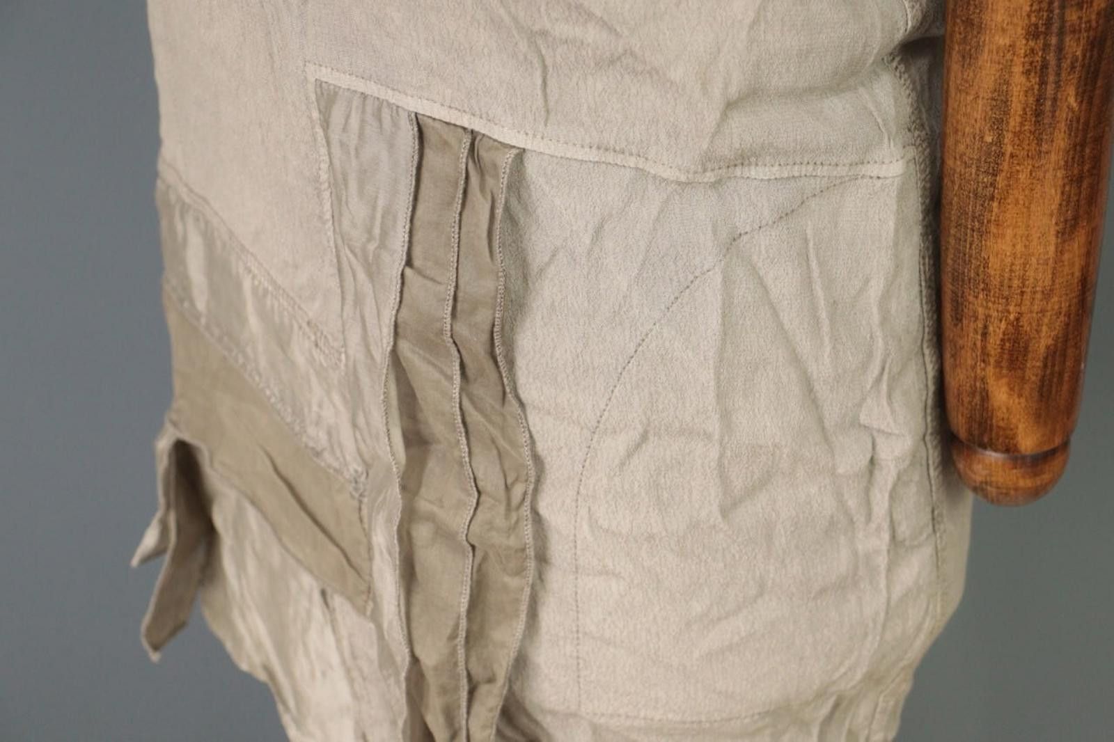 Designer Elisa Cavaletti Sono Italiano BrownShort Blouson Dress Size L / US 10 / IT 46 - 9 Thumbnail