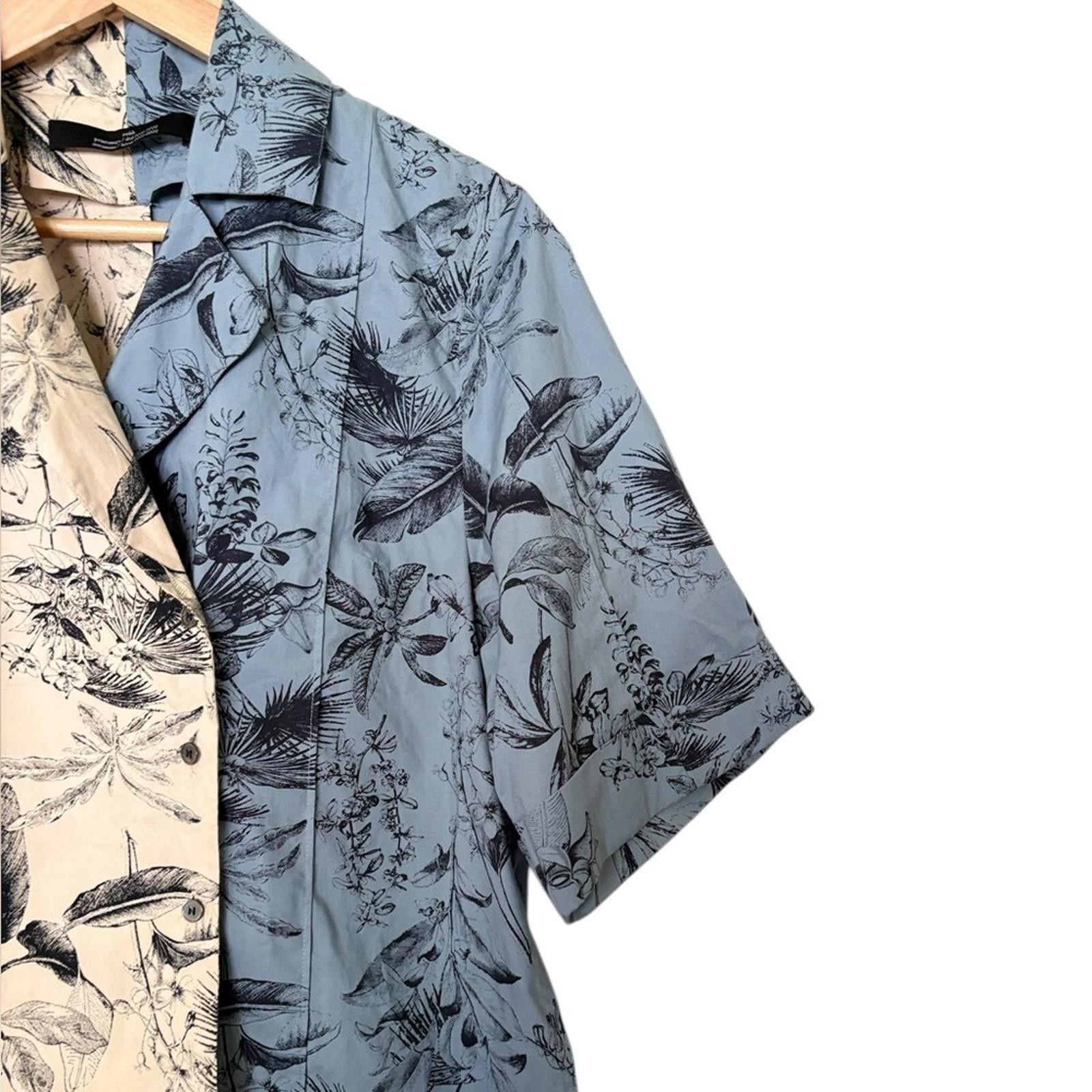 rokh ROKH Paris Deconstructed Split Floral Print Butto Shirt Size S / US 4 / IT 40 - 2 Thumbnail