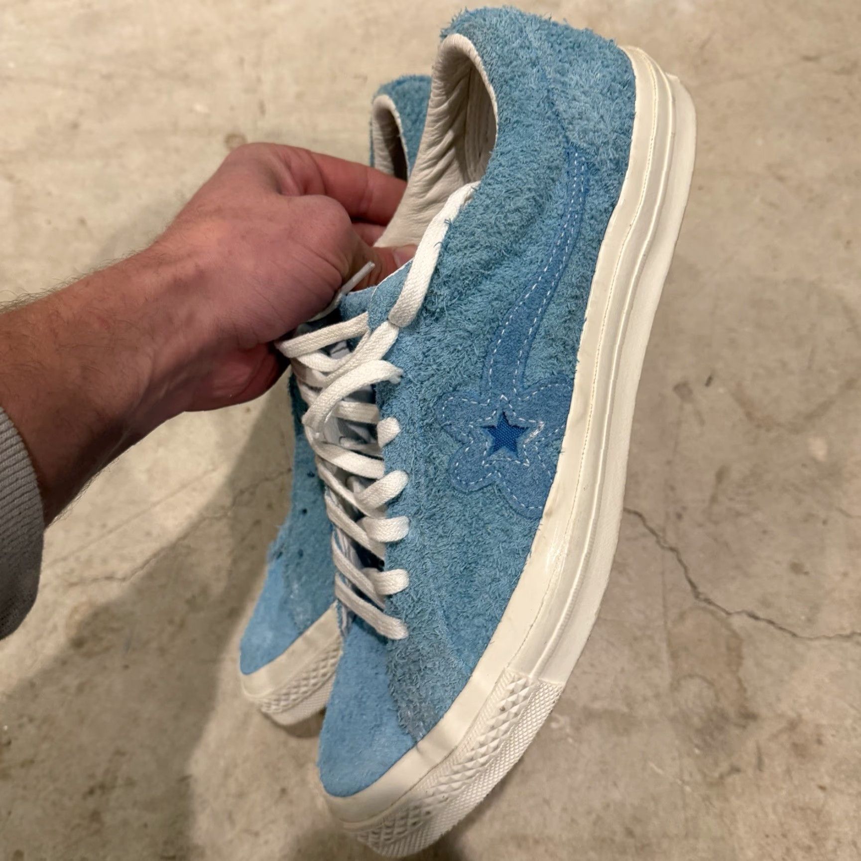 Converse Converse Golf Le Fleur x One Star Ox Bachelor Blue Suede Sneakers Mens Size 9.5 Size US 10 / EU 43 - 6 Thumbnail