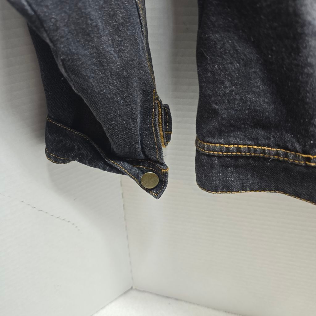 The Unbranded Brand Girls Mud Kingdom Black Ruffle Jean Jacket Size 10 Size M / US 6-8 / IT 42-44 - 2 Thumbnail