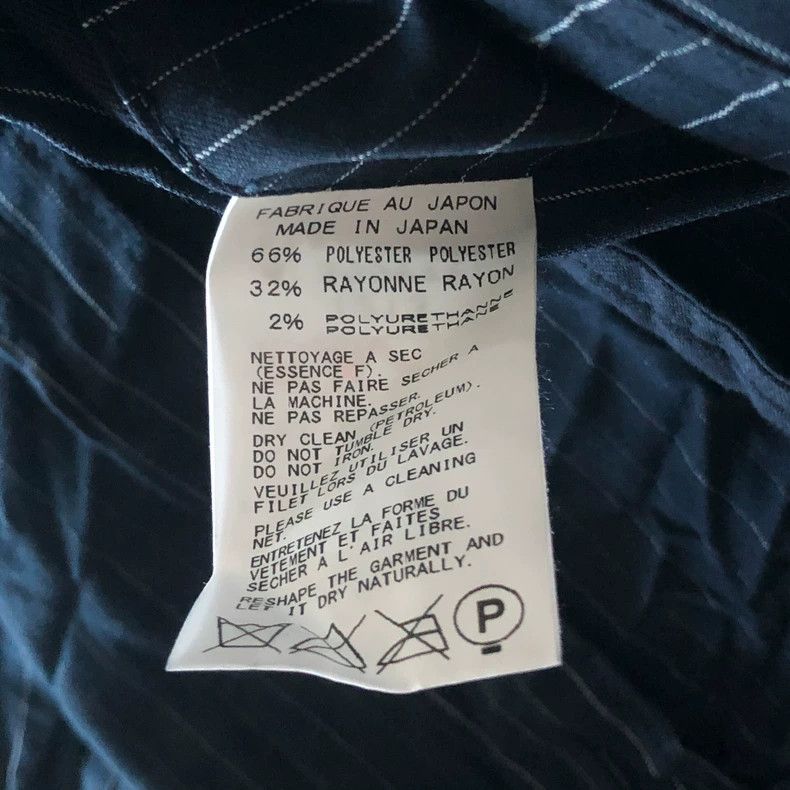 Yohji Yamamoto Yohji Yamamoto size 2 16-inch striped pleated suit 2502-Ne Size 38S - 5 Thumbnail