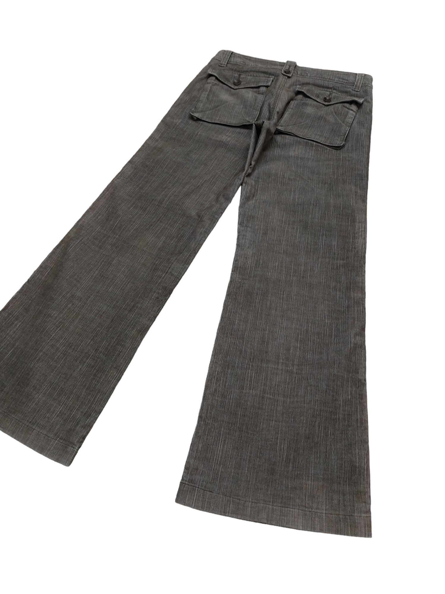 If Six Was Nine Flare Jeans Japan Corduroy Denim Bush Pants Bootcut Y2k Size US 31 - 12 Thumbnail
