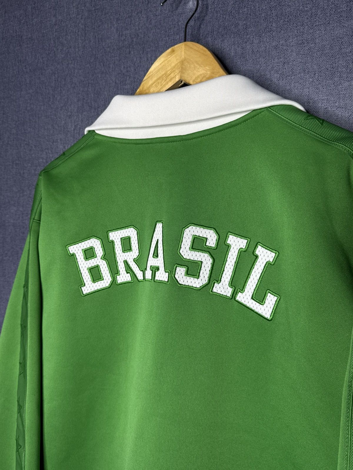 Nike Vintage Nike Brazil TrackJacket Olympic Soccer National Team Size US XL / EU 56 / 4 - 7 Thumbnail