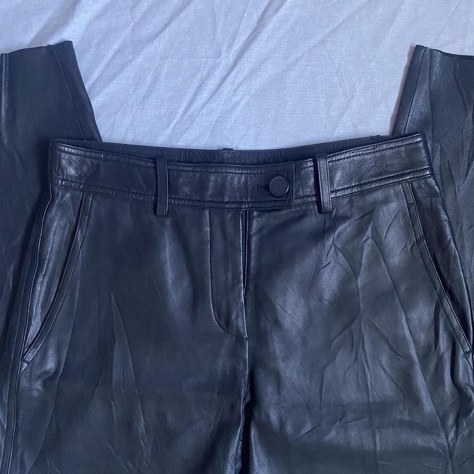 Helmut Lang Helmut Lang black lambskin leather pants Size 26" / US 2 / IT 38 - 3 Thumbnail