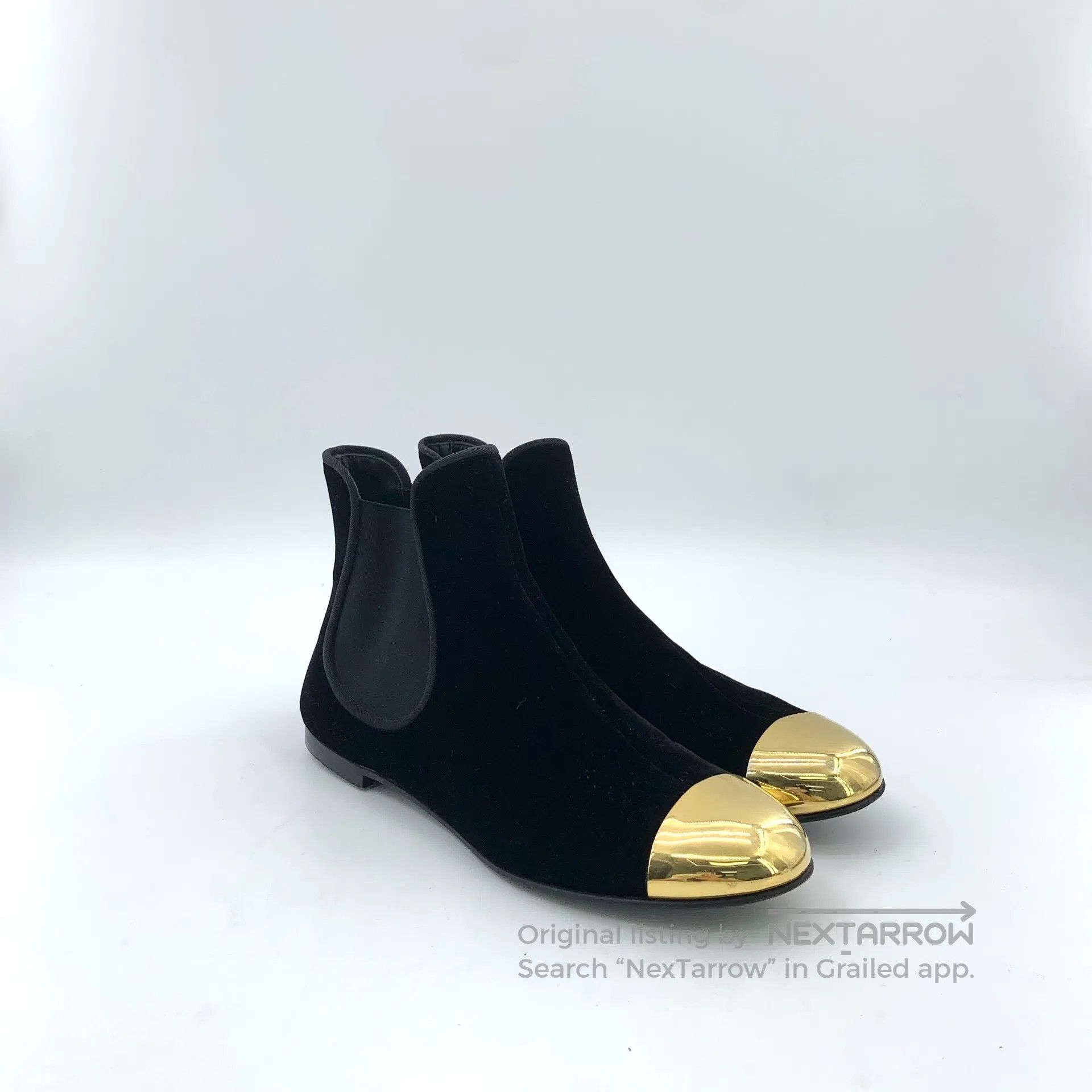 Loro Piana Loro Piana Black Velvet Casual Flat Short Boots| Size US 5.5 / IT 35.5 - 2 Thumbnail