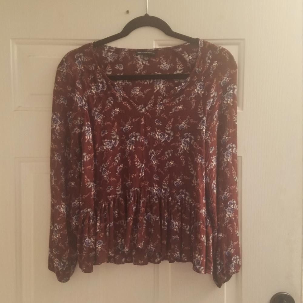 Designer American Eagle XS Blouse Size XS / US 0-2 / IT 36-38 - 1 Thumbnail