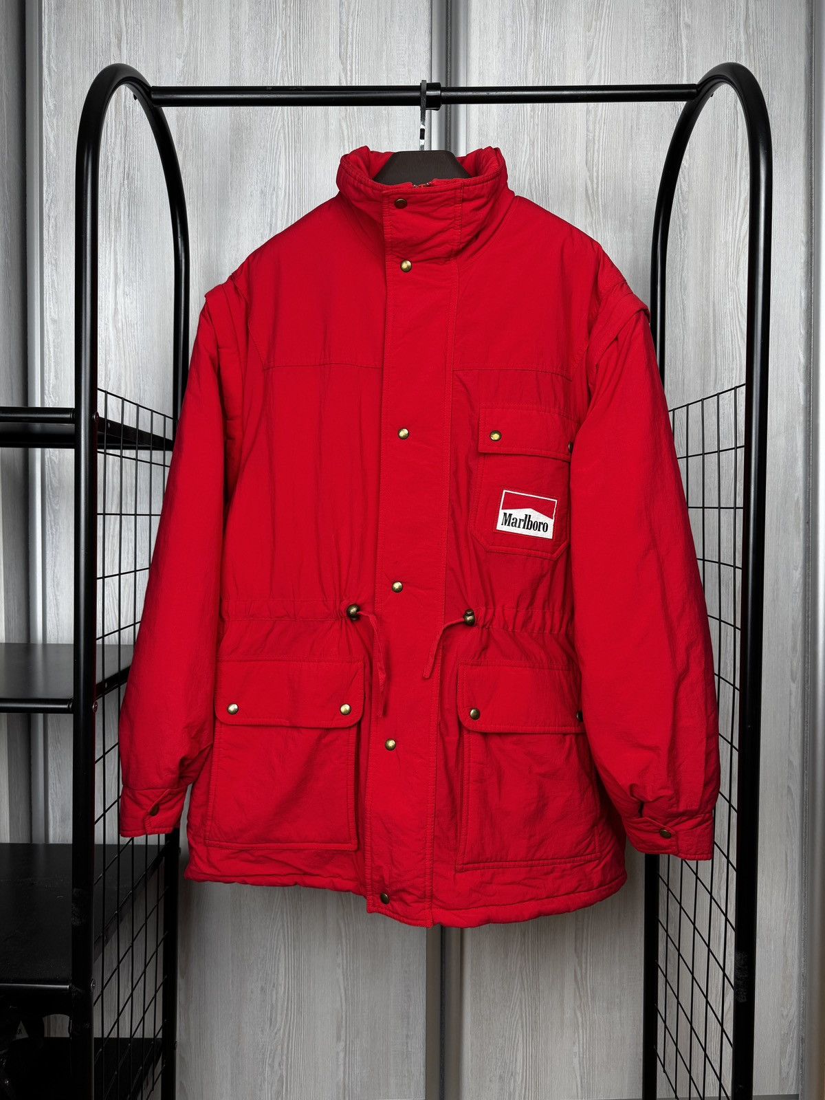 Marlboro Vintage MARLBORO Jacket Full Zip Size XXL logo 2 in 1 Vest Size US XXL / EU 58 / 5 - 1 Thumbnail