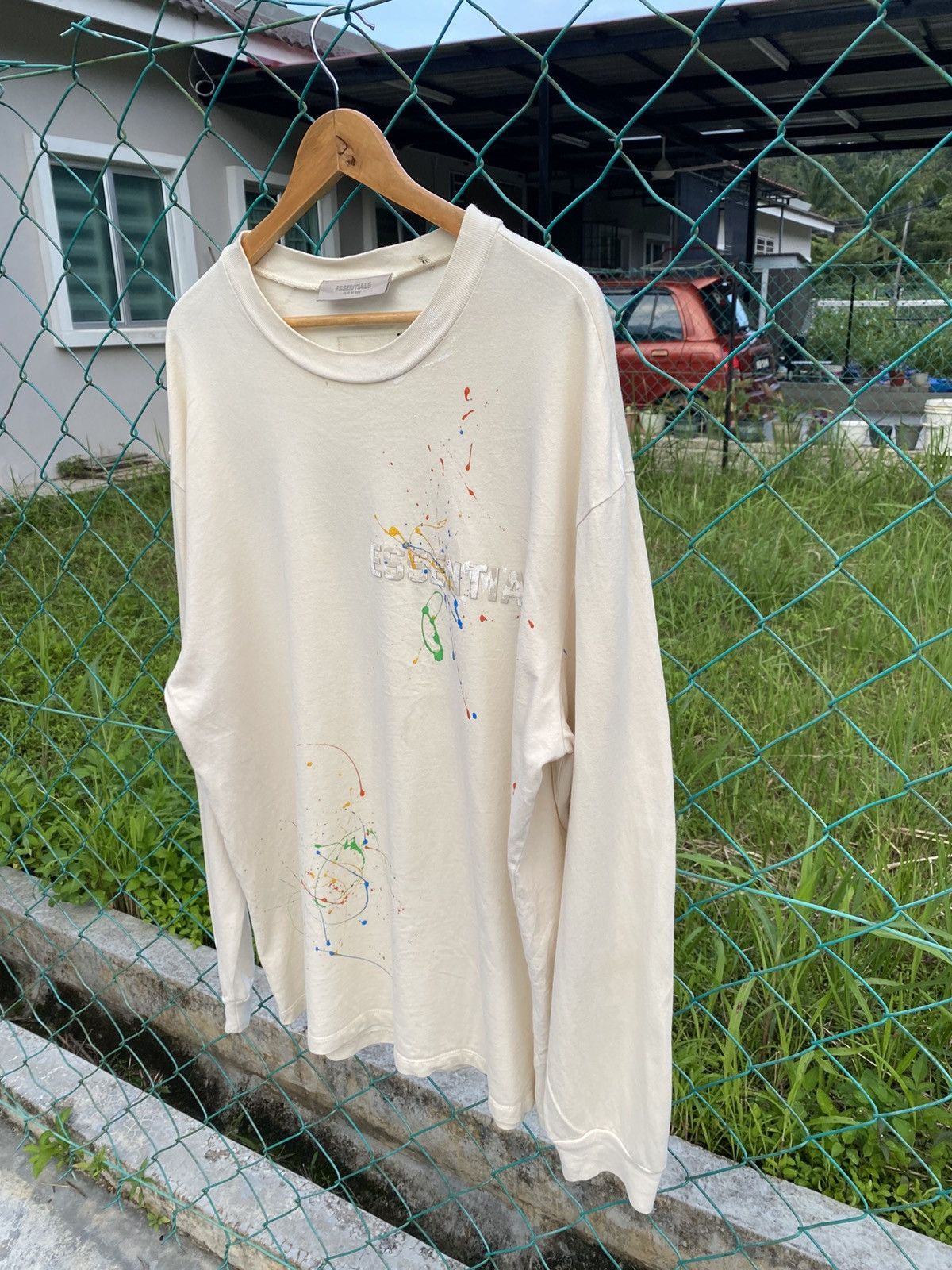 Essentials SS Essentials paint splatter long sleeve tees Size US XL / EU 56 / 4 - 5 Thumbnail
