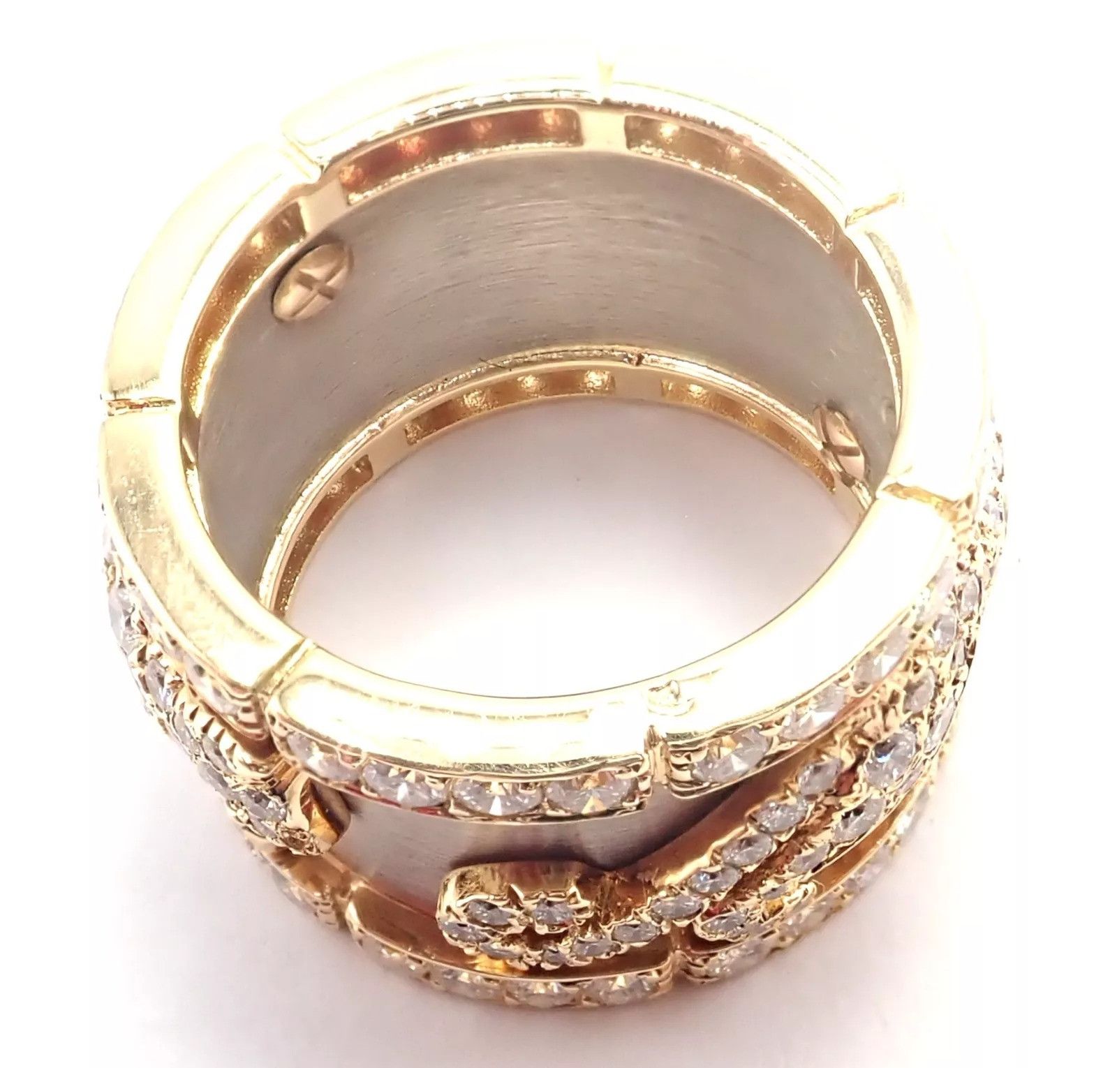 Cartier Cartier Mahango Walking Panthere 18k Diamond Band Ring Size ONE SIZE - 11 Thumbnail