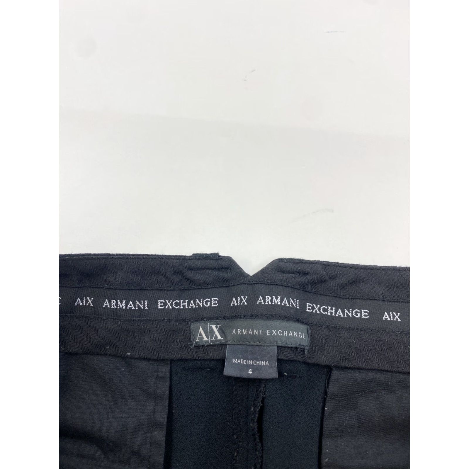 Armani Exchange Armani Exchange Skirt Women 4 Black Pencil Mini Straight & Pencil All Seasons Pocket Button Pocketed Size 27" / US 4 / IT 40 - 2 Thumbnail