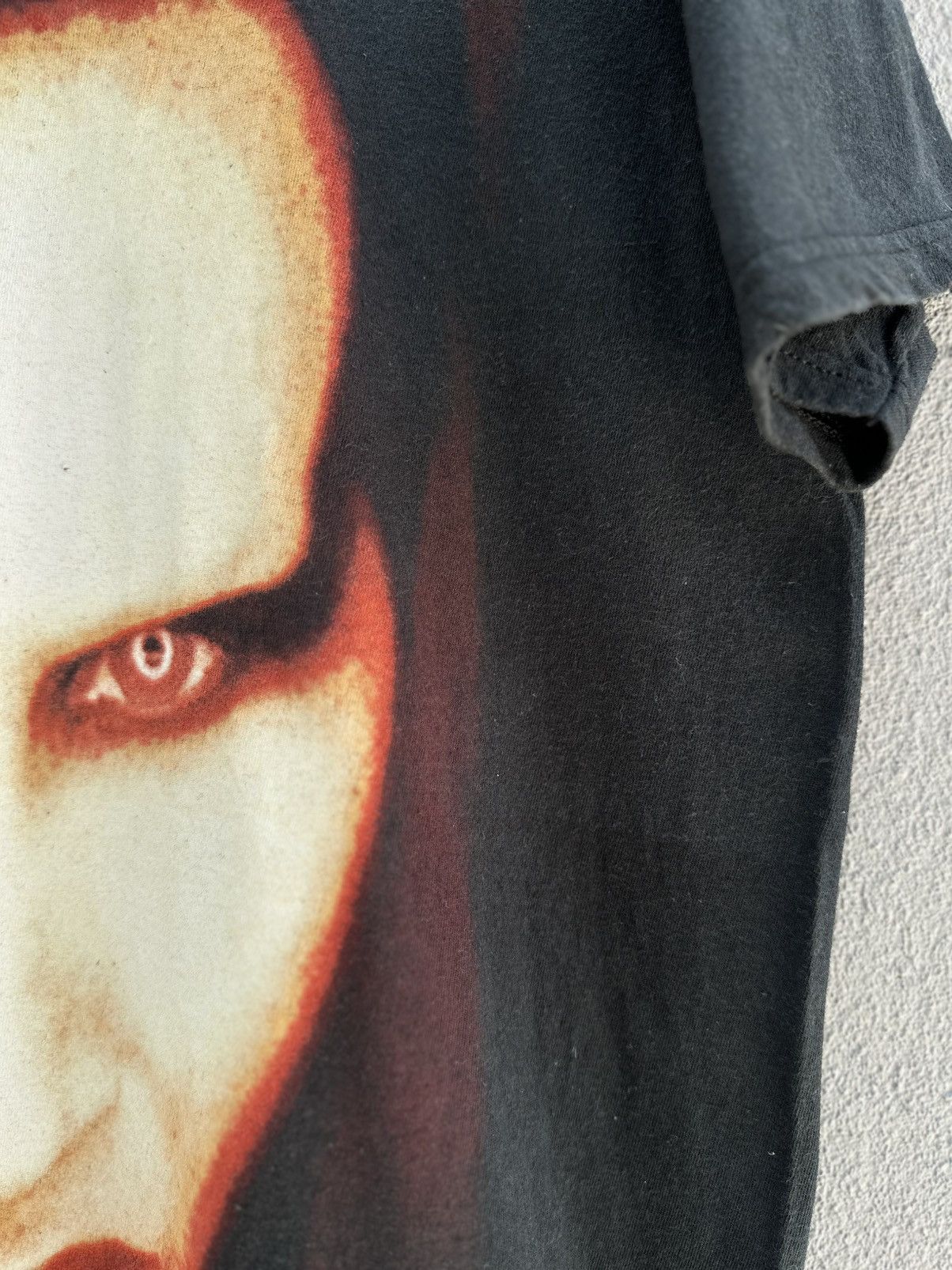 Band Tees vintage Y2K Marilyn Manson Big Face Faded Grunge Tee Size US L / EU 52-54 / 3 - 9 Thumbnail