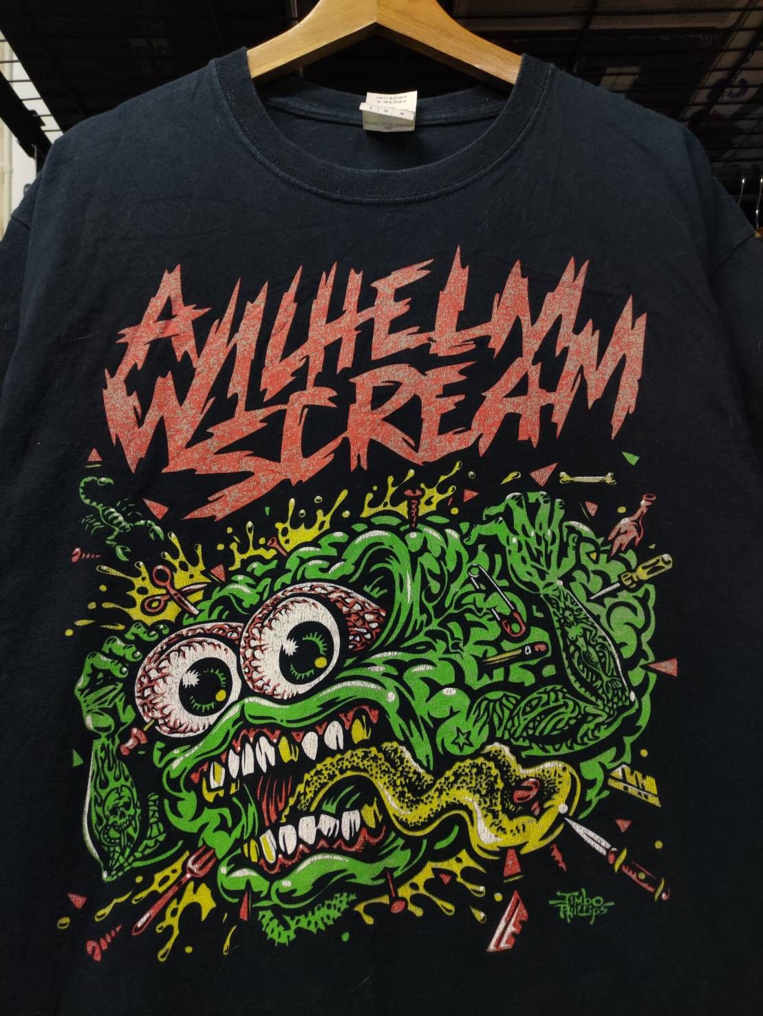 Band Tees Vtg 00's A Wilhelm Scream Band " Jimbo Brain " Art T-Shirt Size US L / EU 52-54 / 3 - 1 Thumbnail