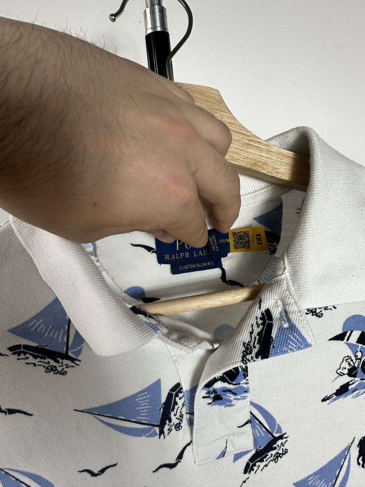 Polo Ralph Lauren Polo Ralph Lauren All Over Sailboat Print Polo Shirt Size US M / EU 48-50 / 2 - 7 Thumbnail