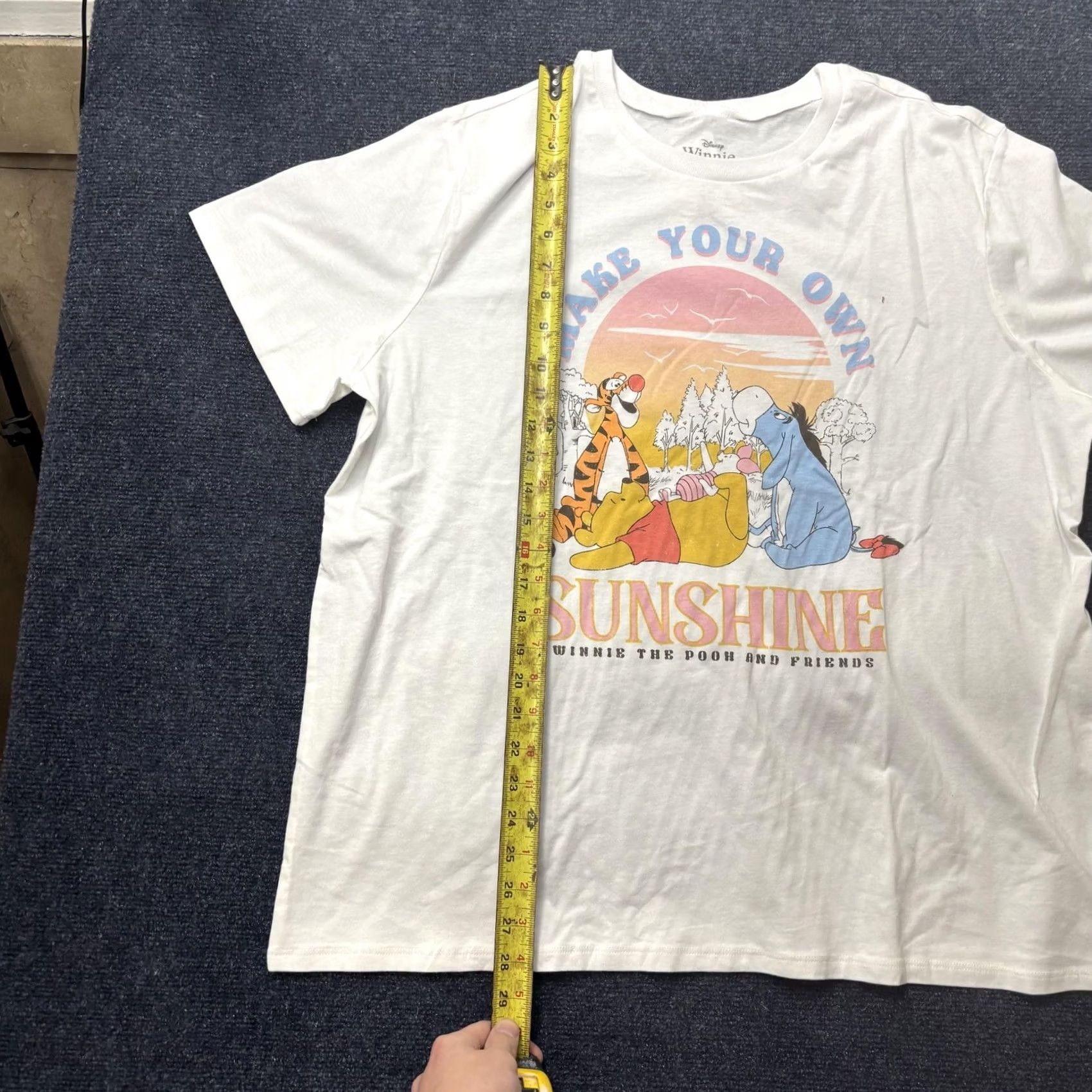 Disney Disney Winnie The Pooh Shirt Mens 3XL White Make Your Own Sunshine Tee T-Shirt Size US XXL / EU 58 / 5 - 3 Thumbnail