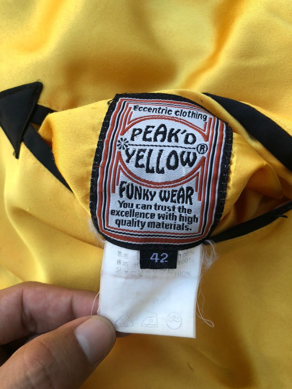 Japanese Brand Vintage Sukajan Peak'd Yellow Embroidery Reversible Jacket Size US M / EU 48-50 / 2 - 5 Thumbnail