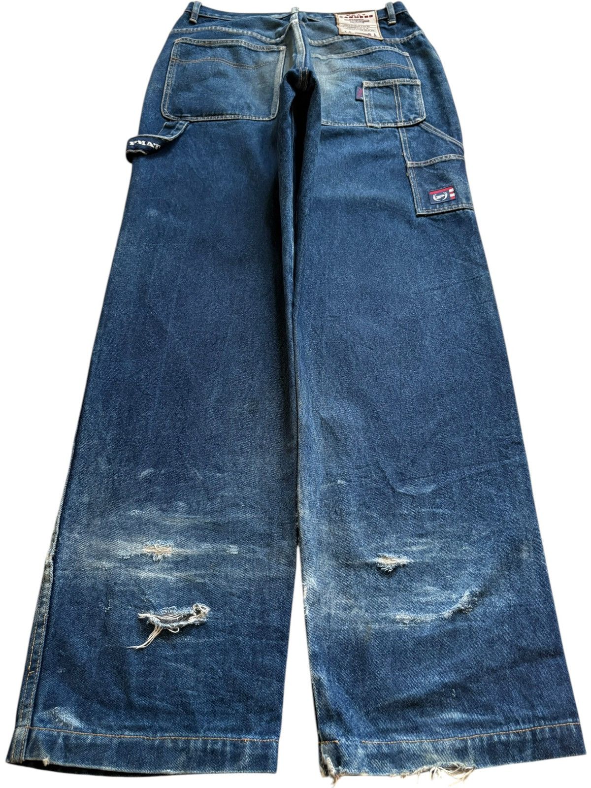 Phat Farm Vintage Phat Farm Carpenter Blue Wash Baggy Jeans Size US 32 / EU 48 - 2 Thumbnail