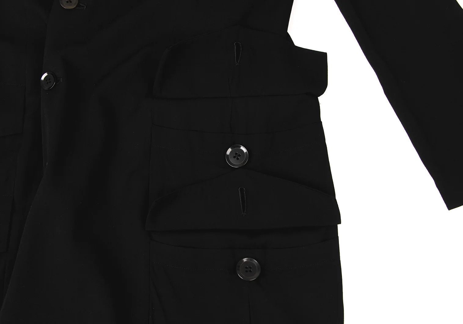 Yohji Yamamoto Yohji Yamamoto Long Jacket Black 3 Size US L / EU 52-54 / 3 - 9 Thumbnail