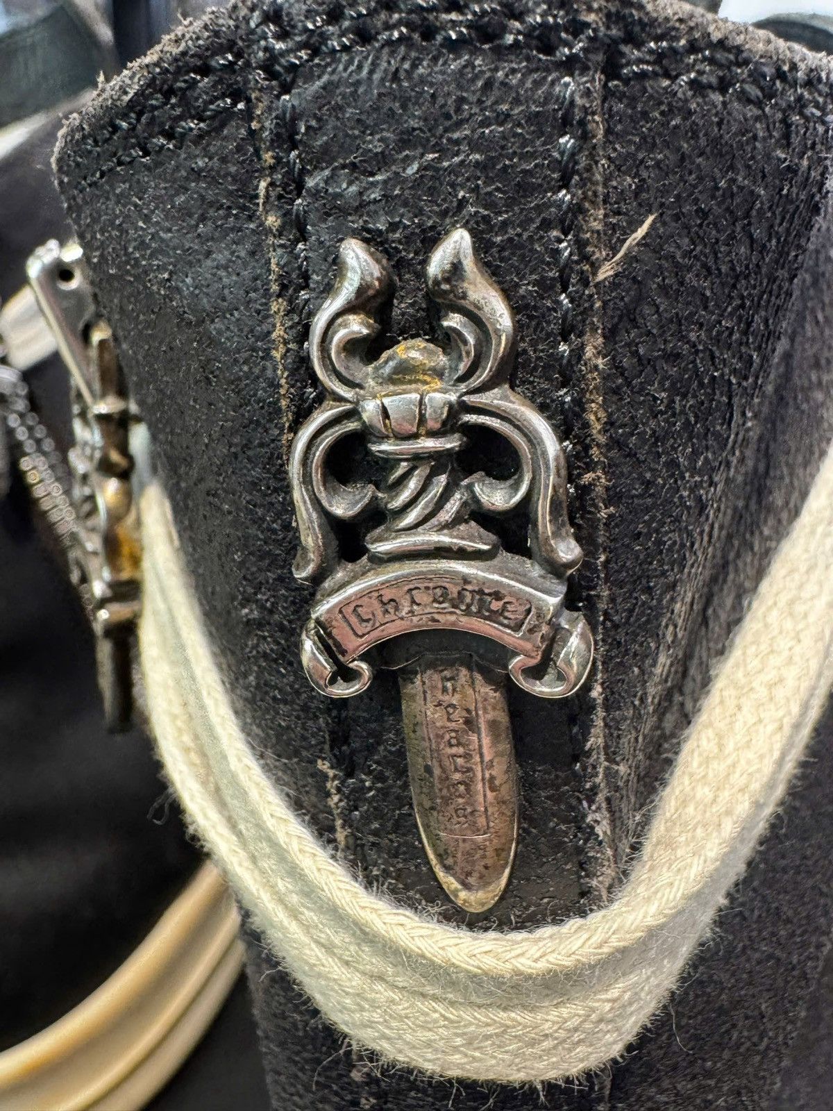 Chrome Hearts × Rick Owens RAREST Rick Owens x Chrome Hearts Mainline High Top Sneaker Size US 7.5 / EU 40-41 - 4 Thumbnail