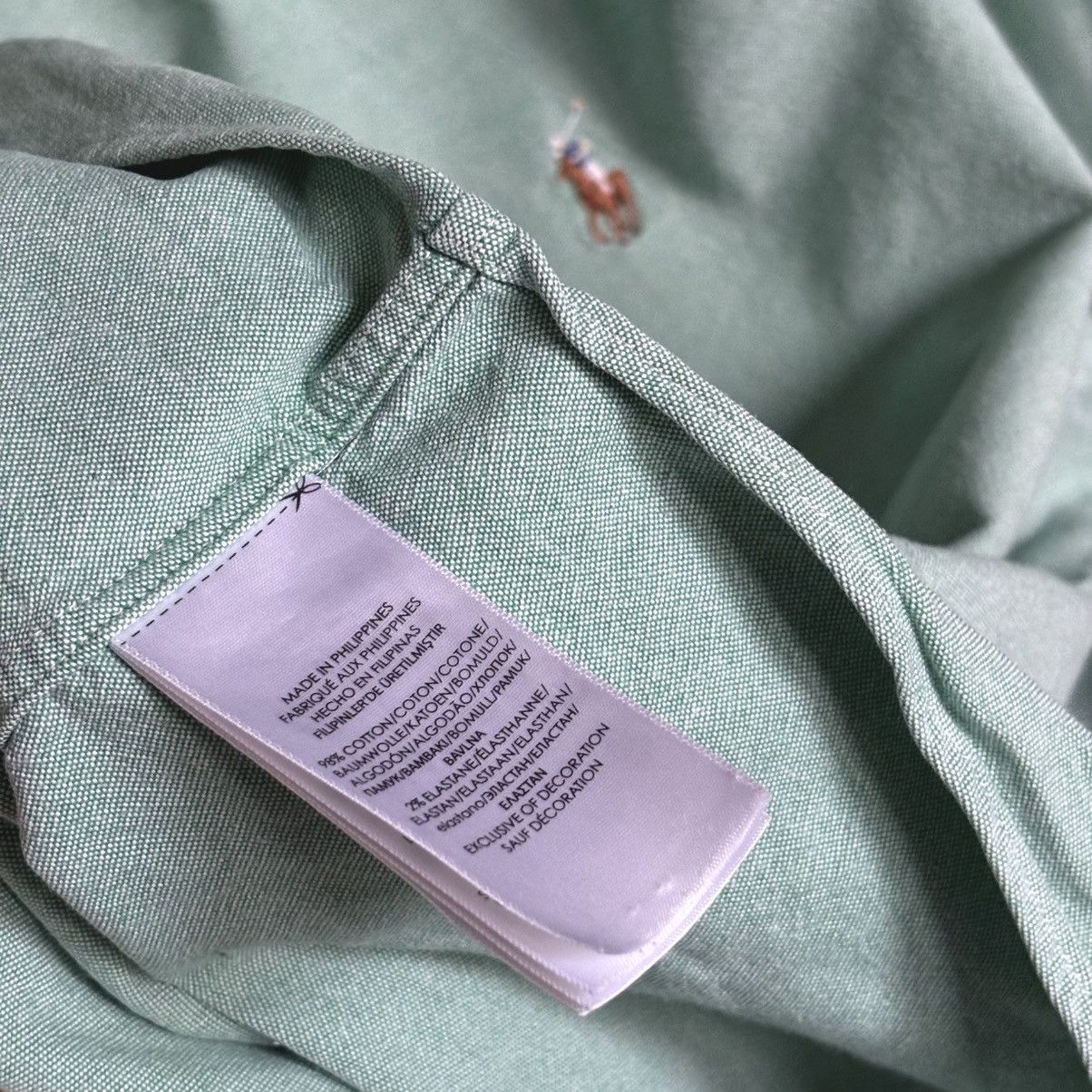 Polo Ralph Lauren Polo Ralph Lauren slim fit stretch Oxford shirt xxl green Size US XXL / EU 58 / 5 - 5 Thumbnail