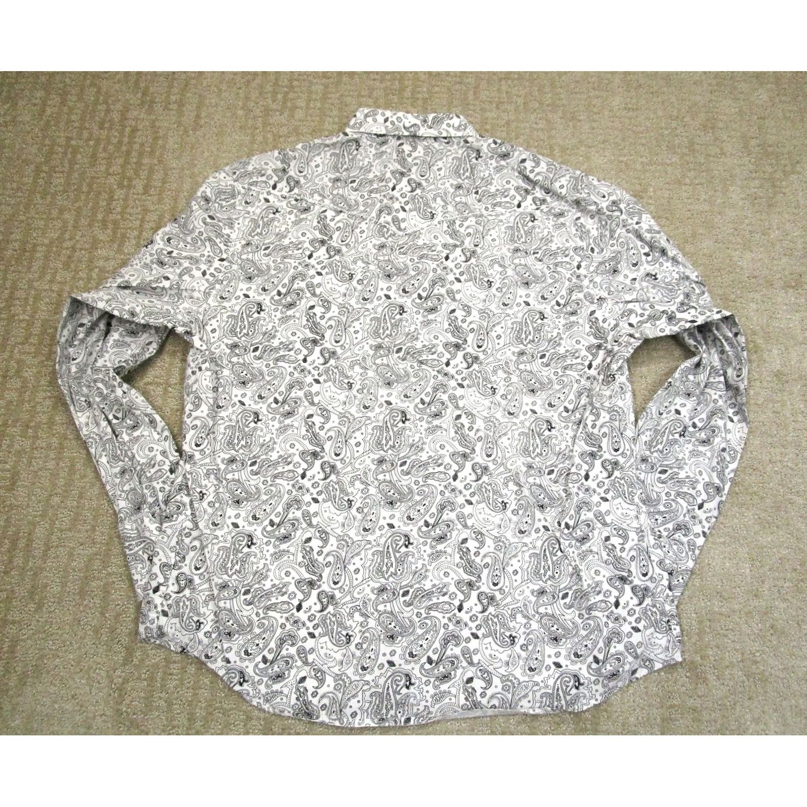 Vintage Rodeo Clothing Co. Shirt Men XL White Paisley Pearl Snap Western Size US XL / EU 56 / 4 - 3 Thumbnail