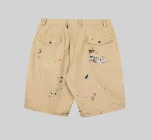 Other 20SS Indigo Union Japan Khaki distressed Splash Shorts Size US 32 / EU 48 - 1 Thumbnail