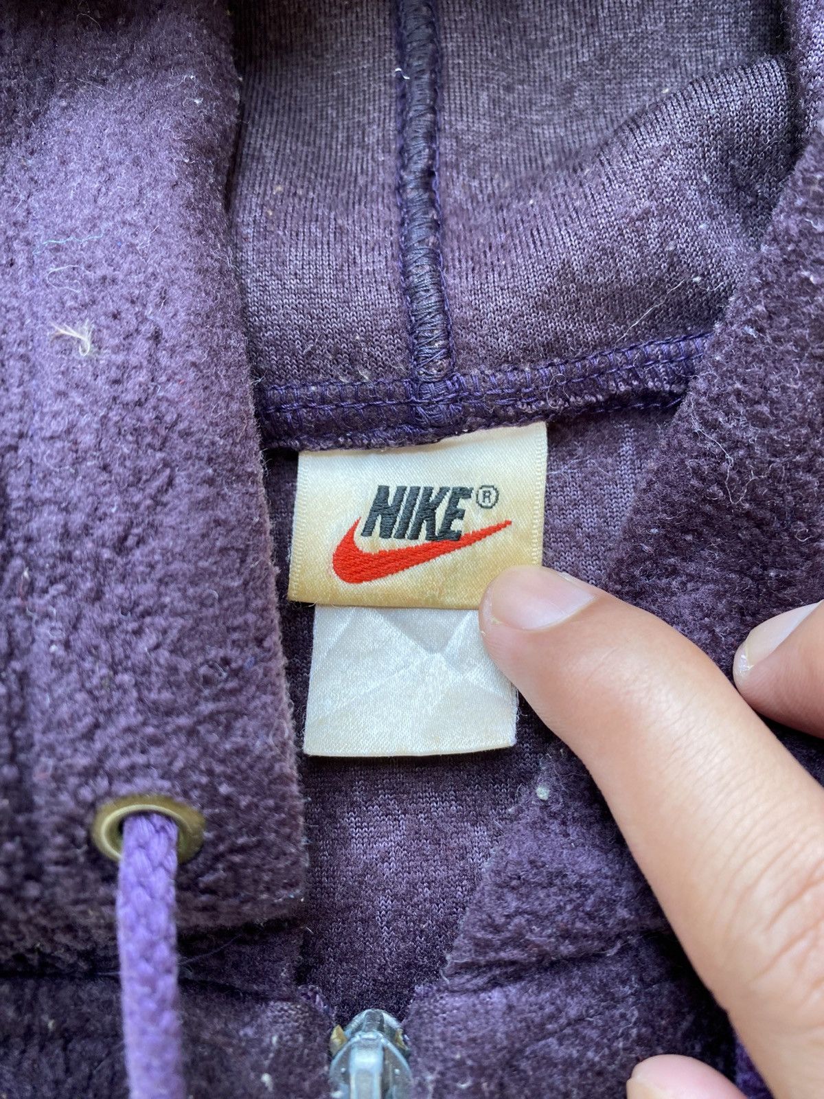 Nike Vintage 90s Nike Hoodie Spellout Fleece Full Zip XL Size US XL / EU 56 / 4 - 6 Thumbnail