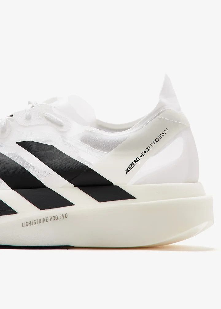 Adidas o1mle0426 Adizero Crystal Low-Top Sneakers in White/Black Size US 11 / EU 44 - 2 Thumbnail