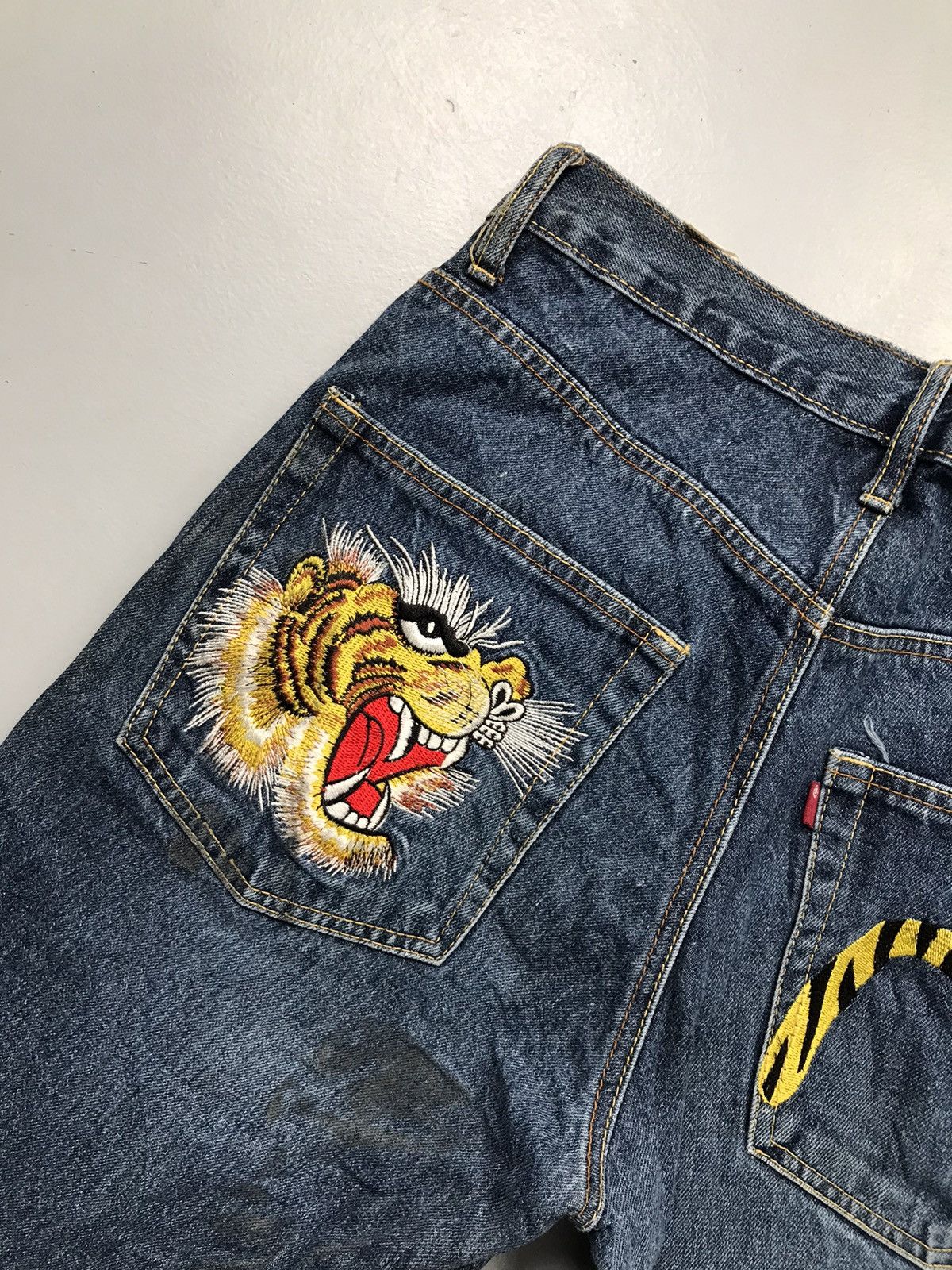 Japanese Brand Vintage Japanese brand seagull embroidered denim Size US 30 / EU 46 - 12 Thumbnail
