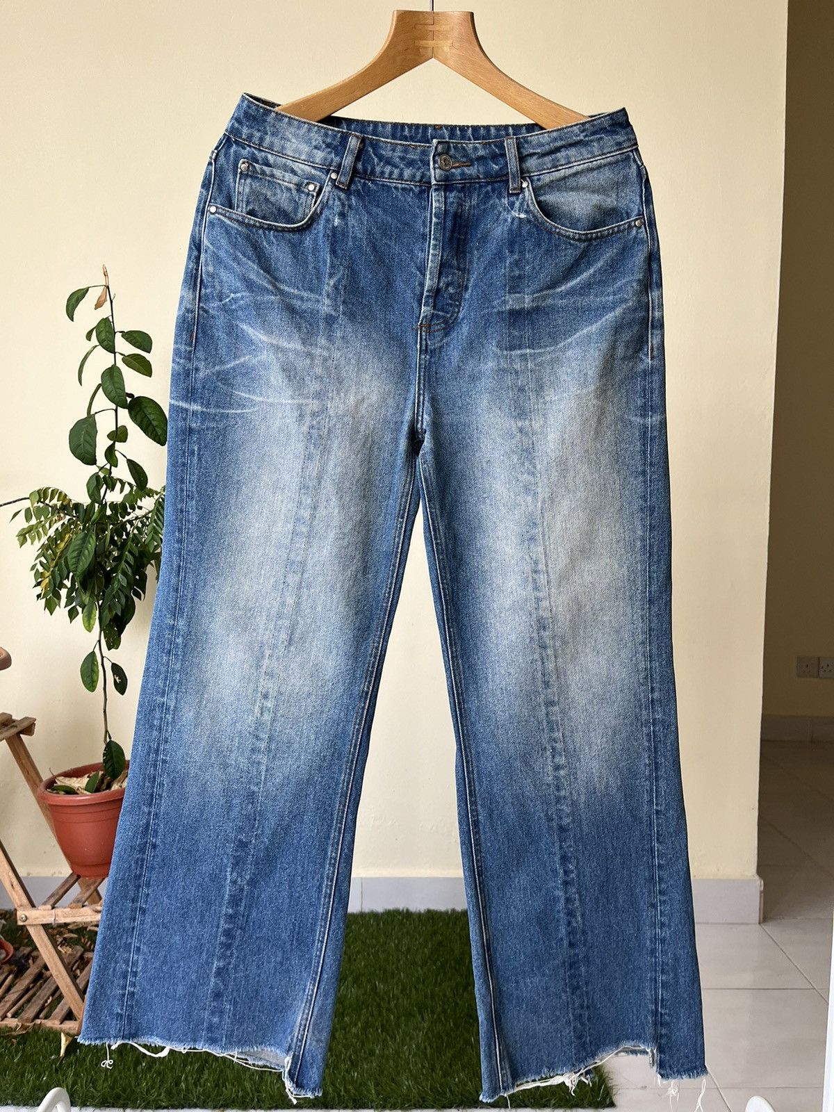 Y/Project Y/Project Wire Denim Distressed Unisex 👫 Size US 33 - 1 Thumbnail